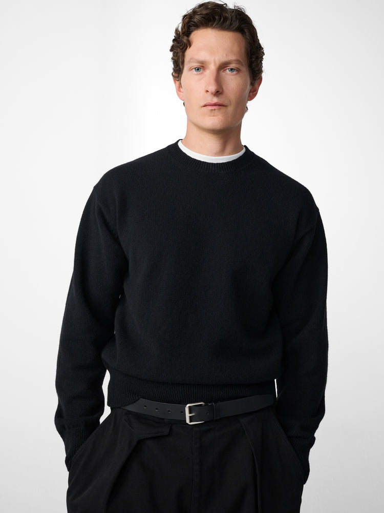 Nottingham Lambswool Knit in Black