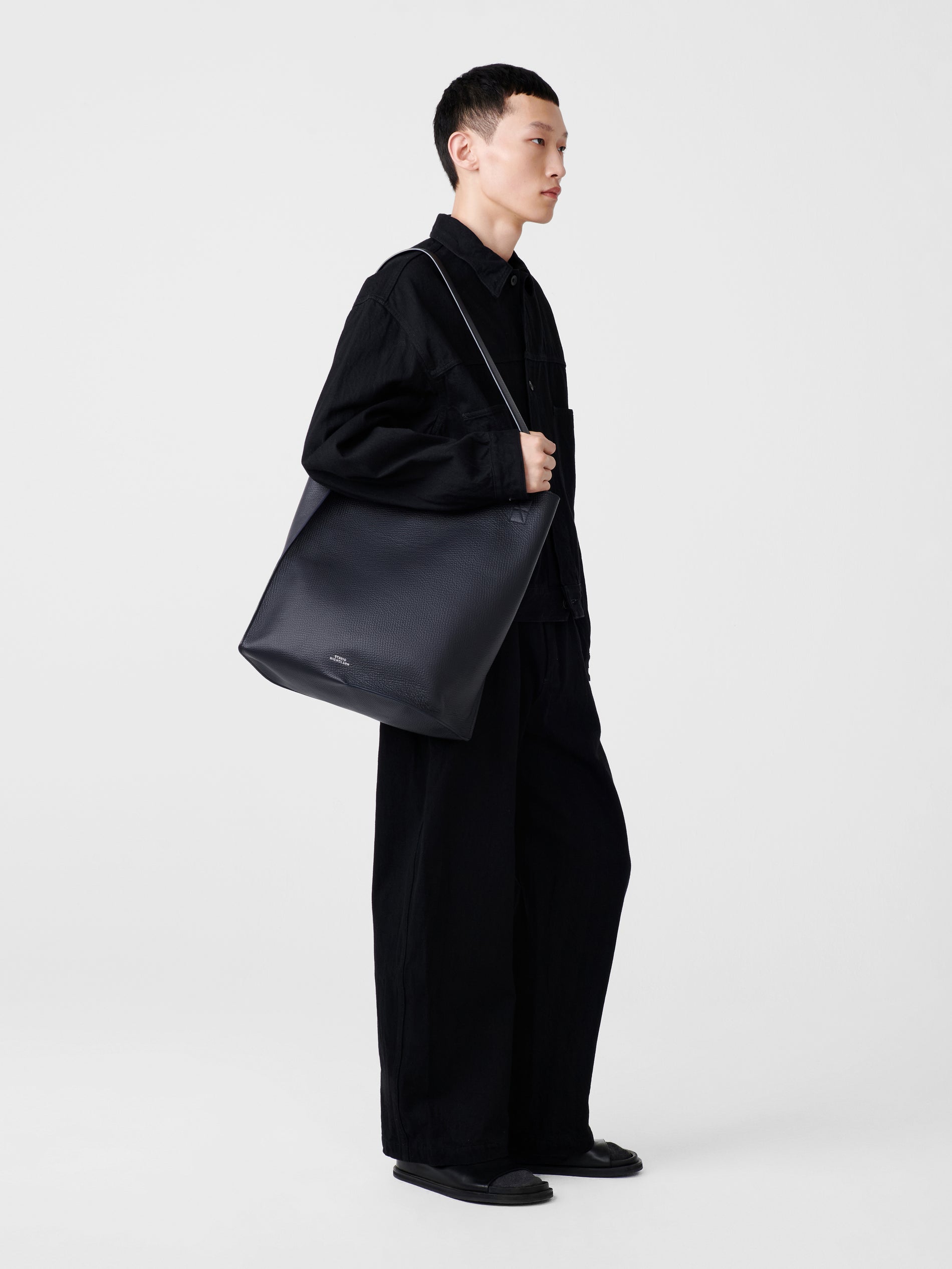 Doublet Type 2 Leather Bag in Darkest Navy