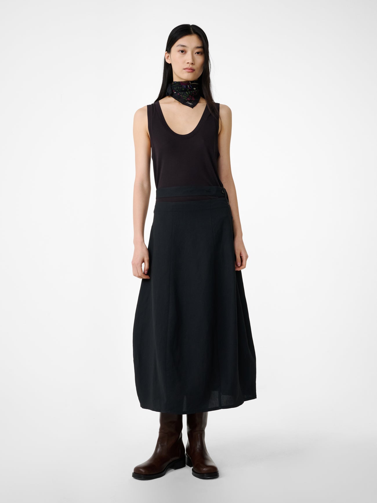 Orcha Skirt in Black Grape