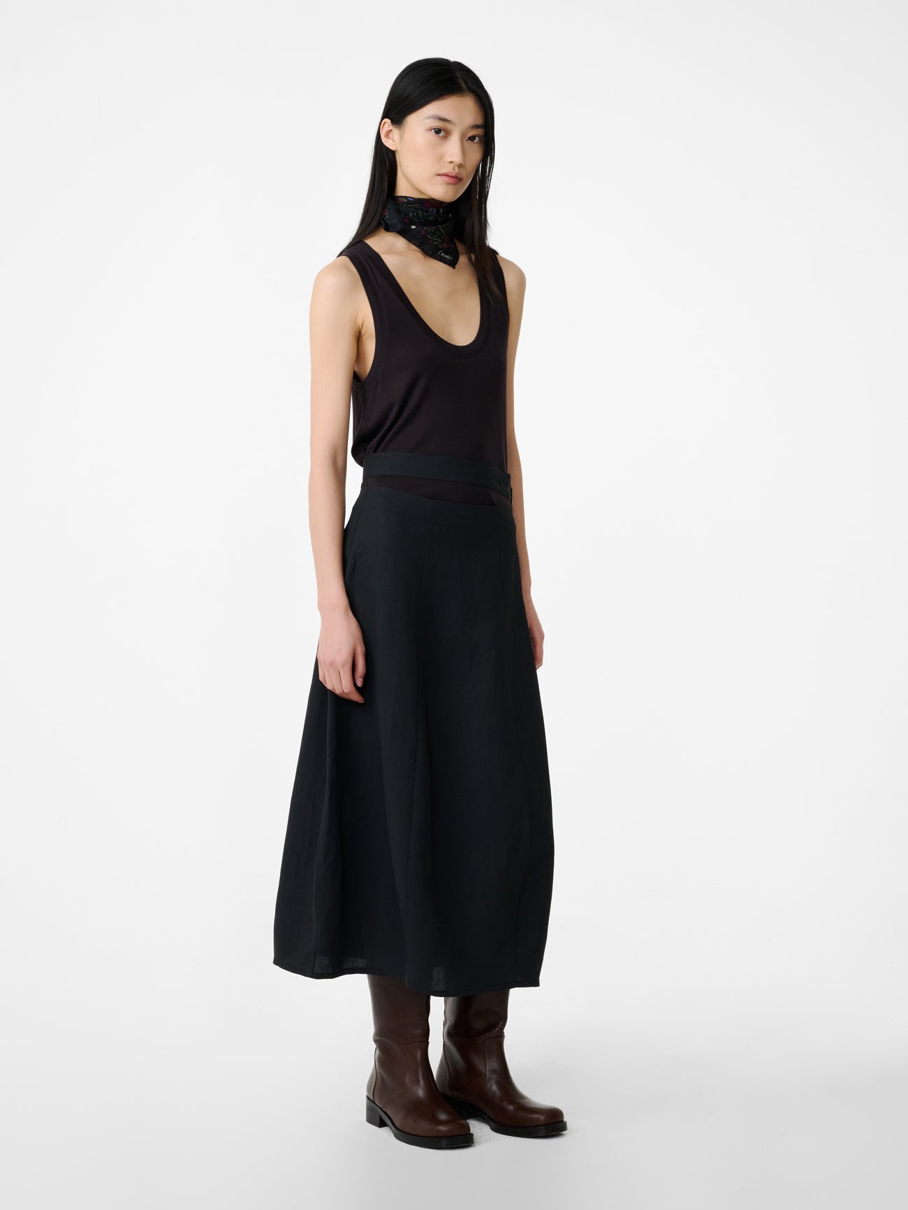 Orcha Skirt in Black Grape