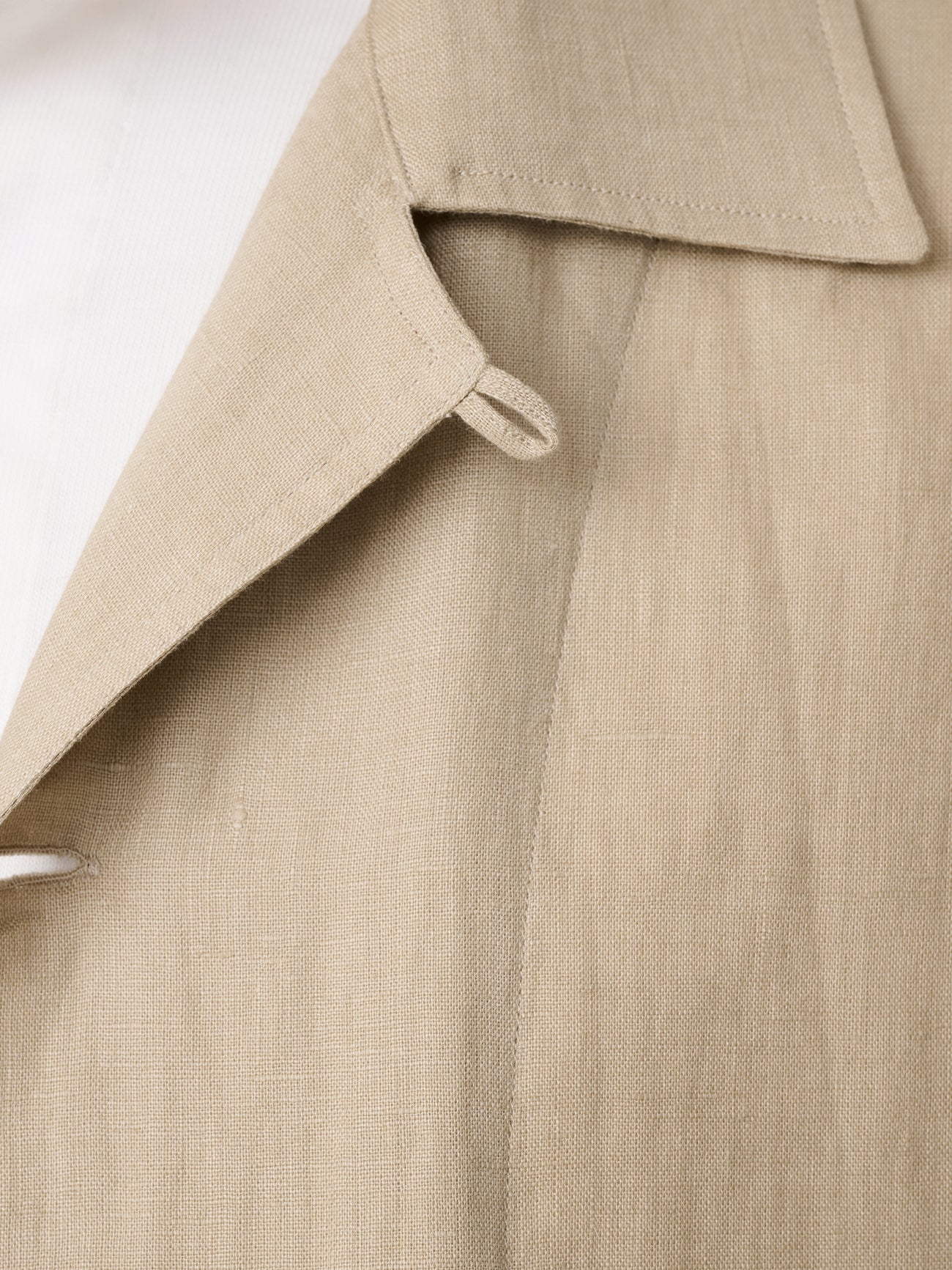 Oryn Short Sleeve Linen Shirt in Sand