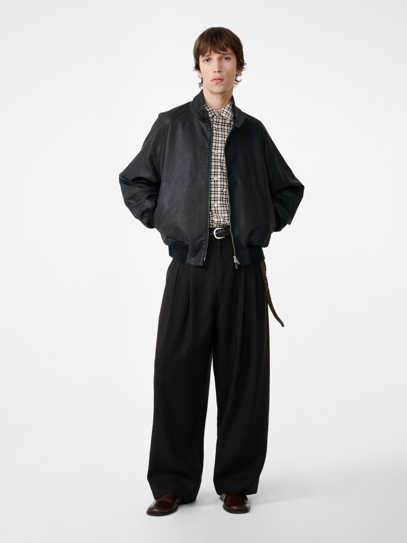 【A.subjjject】CottonNylonOverCollarJacket Over Jacket in Coal – Studio Nicholson