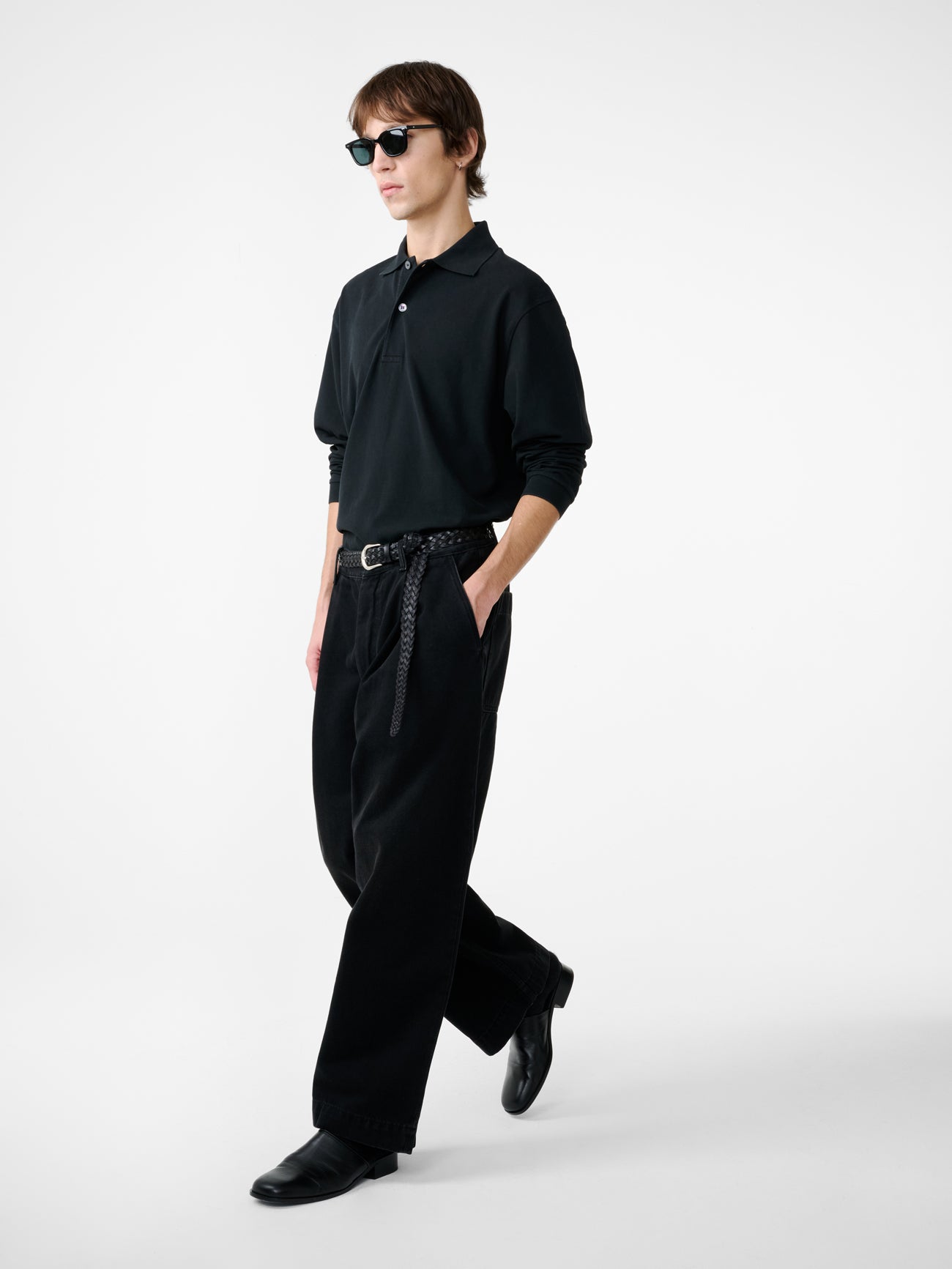 Ozero Jersey in Washed Black - Studio Nicholson