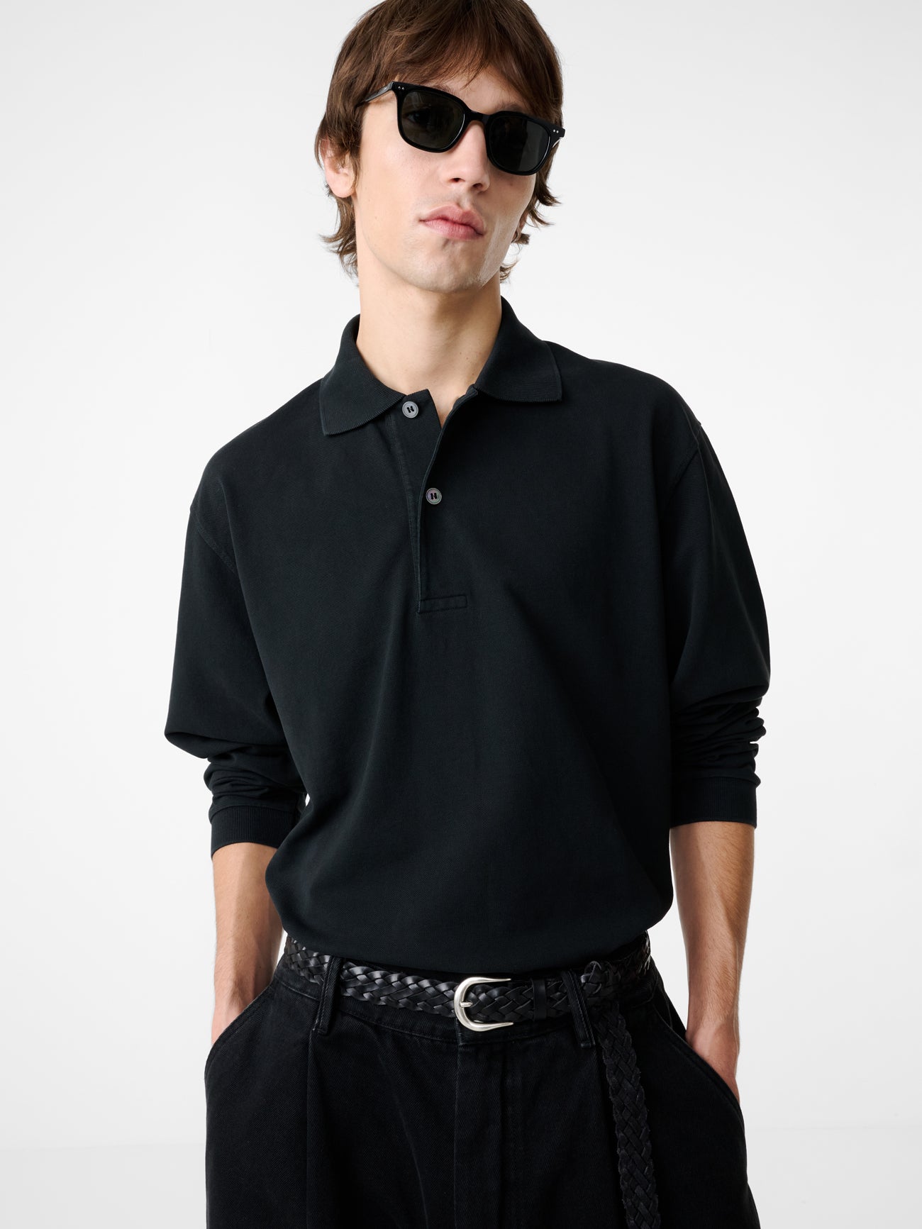 Ozero Jersey in Washed Black - Studio Nicholson