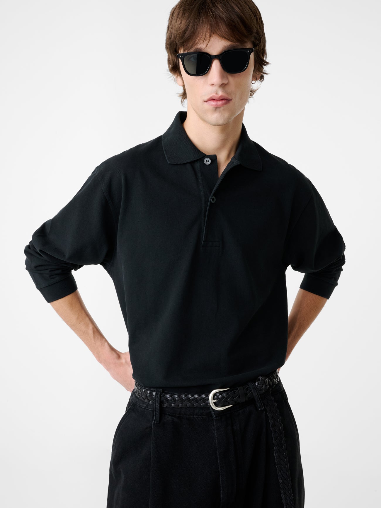 Ozero Jersey in Washed Black - Studio Nicholson