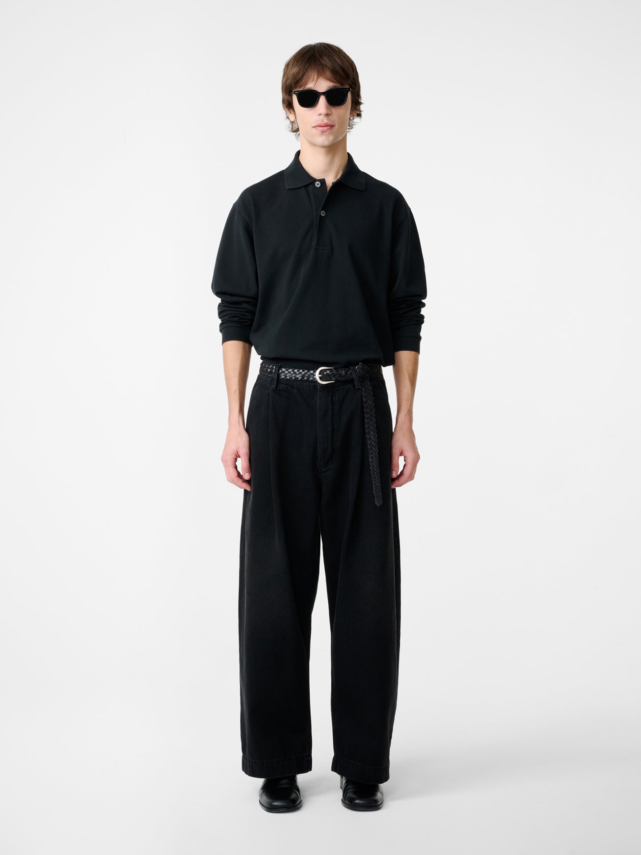 Ozero Jersey in Washed Black - Studio Nicholson