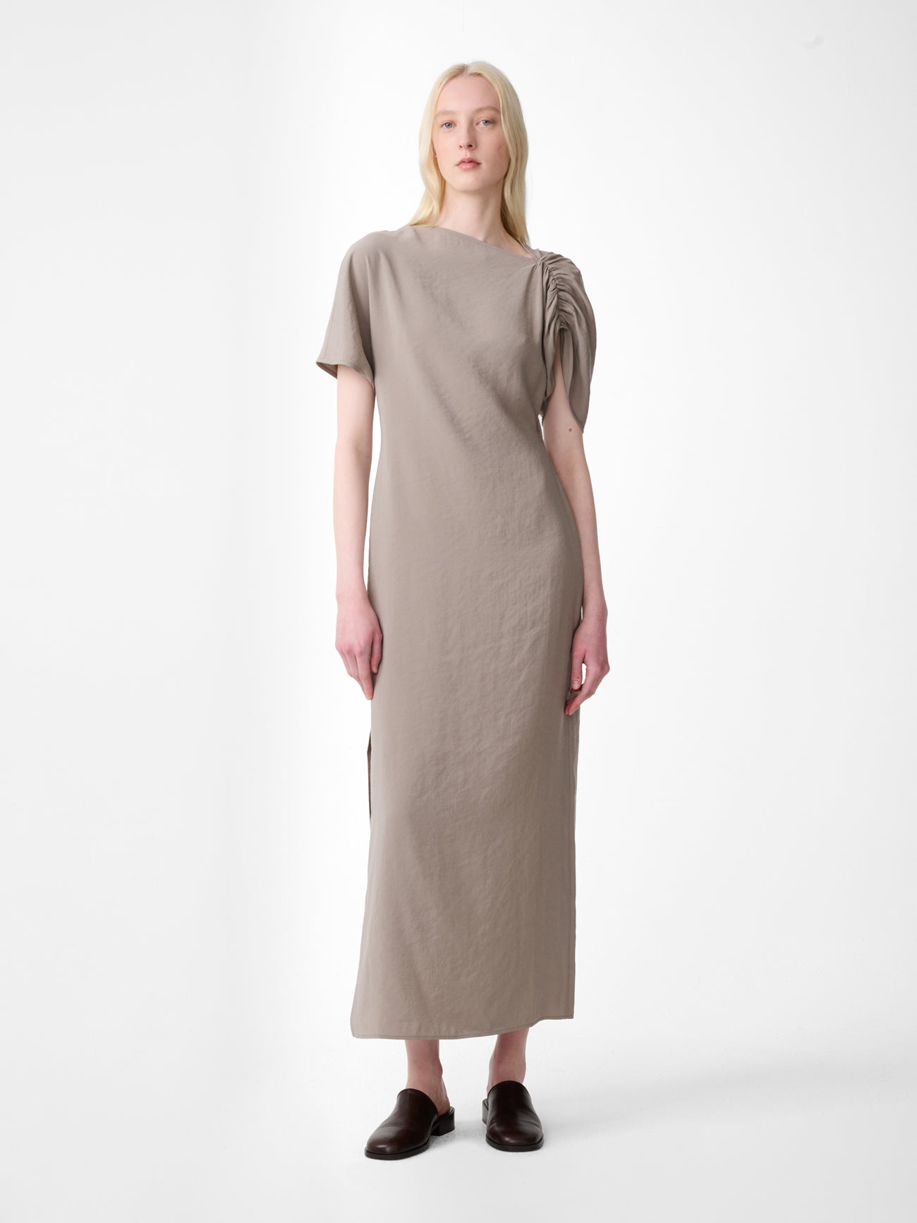 Palaestra Dress in Taupe