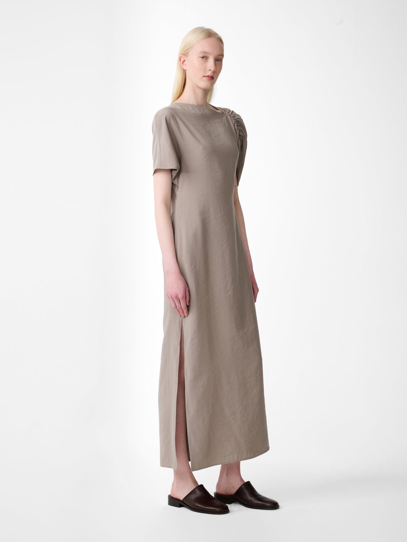 Palaestra Dress in Taupe