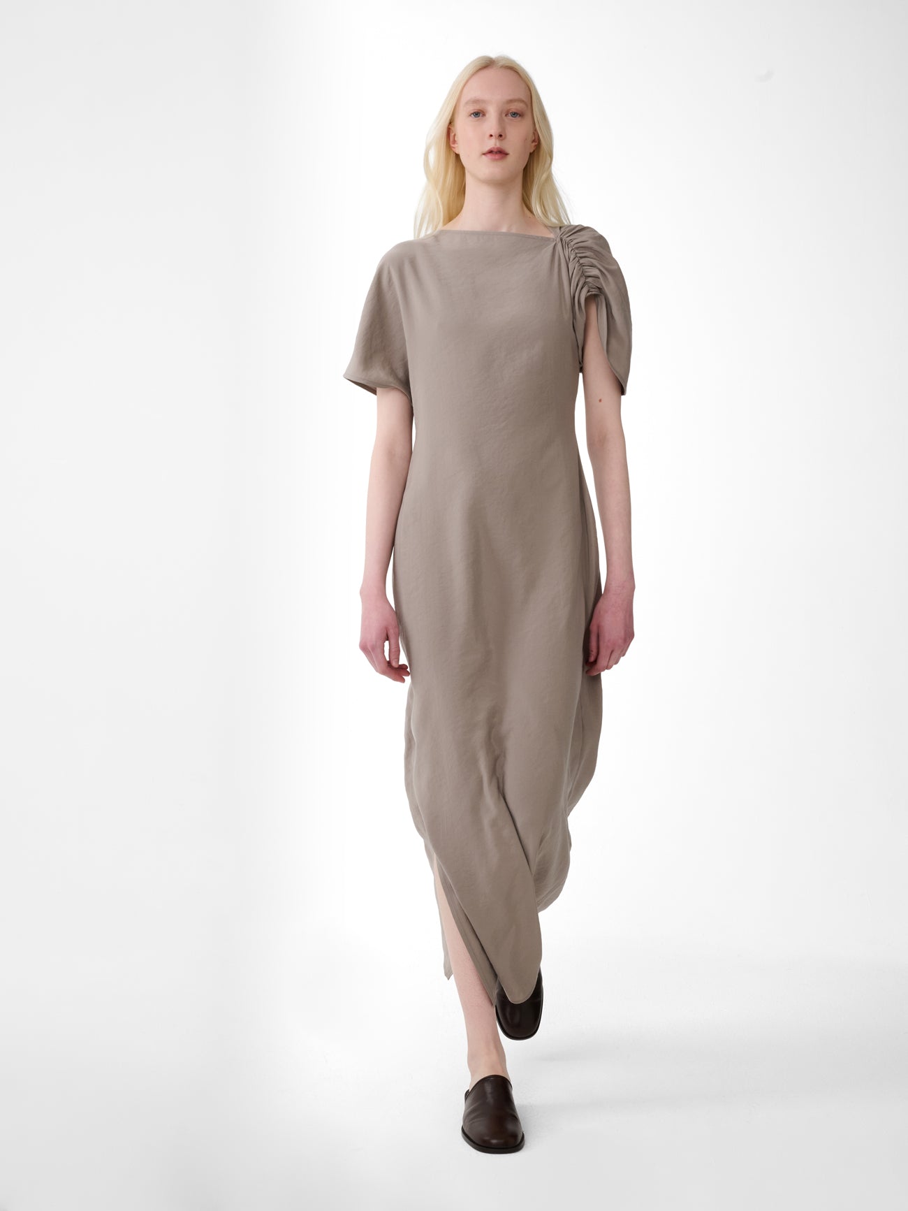 Palaestra Dress in Taupe
