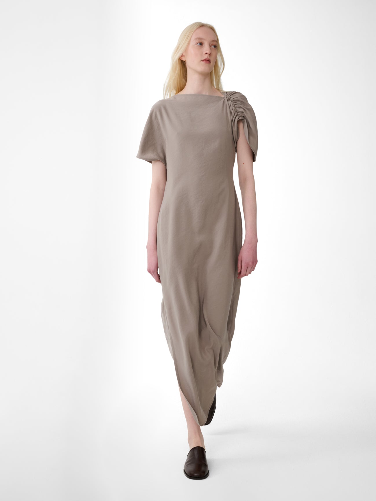 Palaestra Dress in Taupe