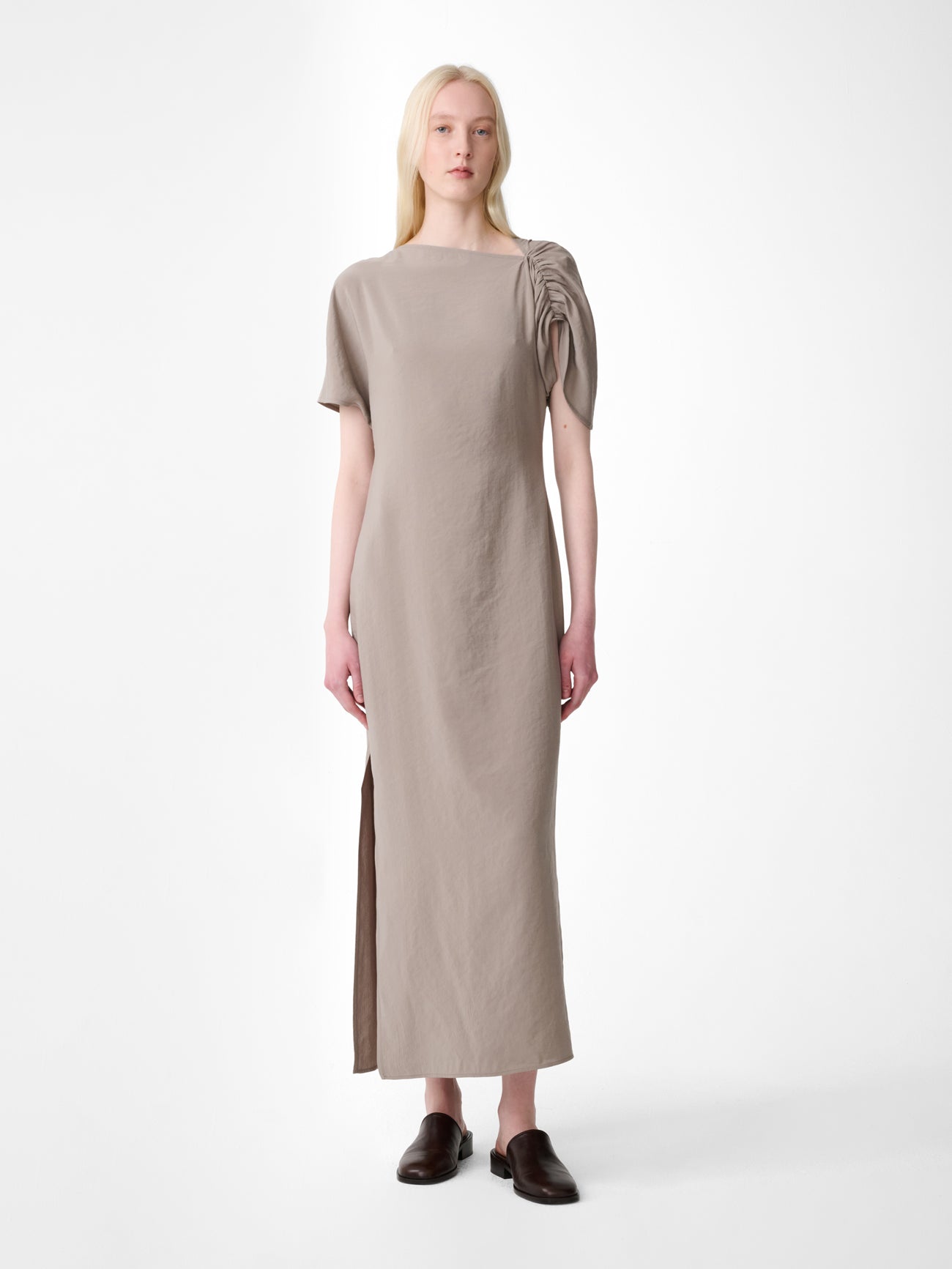 Palaestra Dress in Taupe