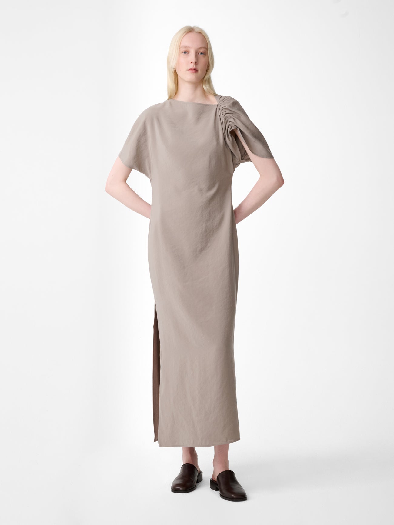 Palaestra Dress in Taupe
