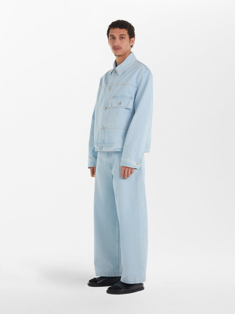Paolo Denim Pant in Bleach Wash