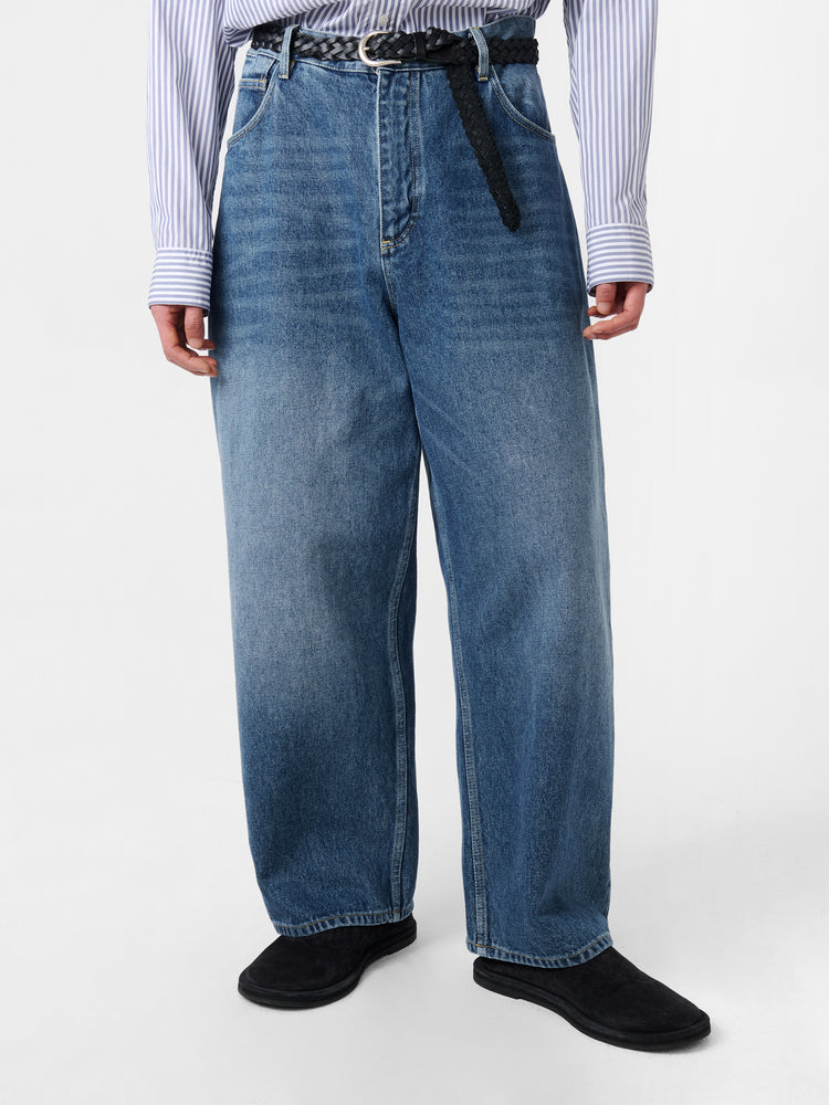 Paolo Denim Pant in Worn Wash Indigo