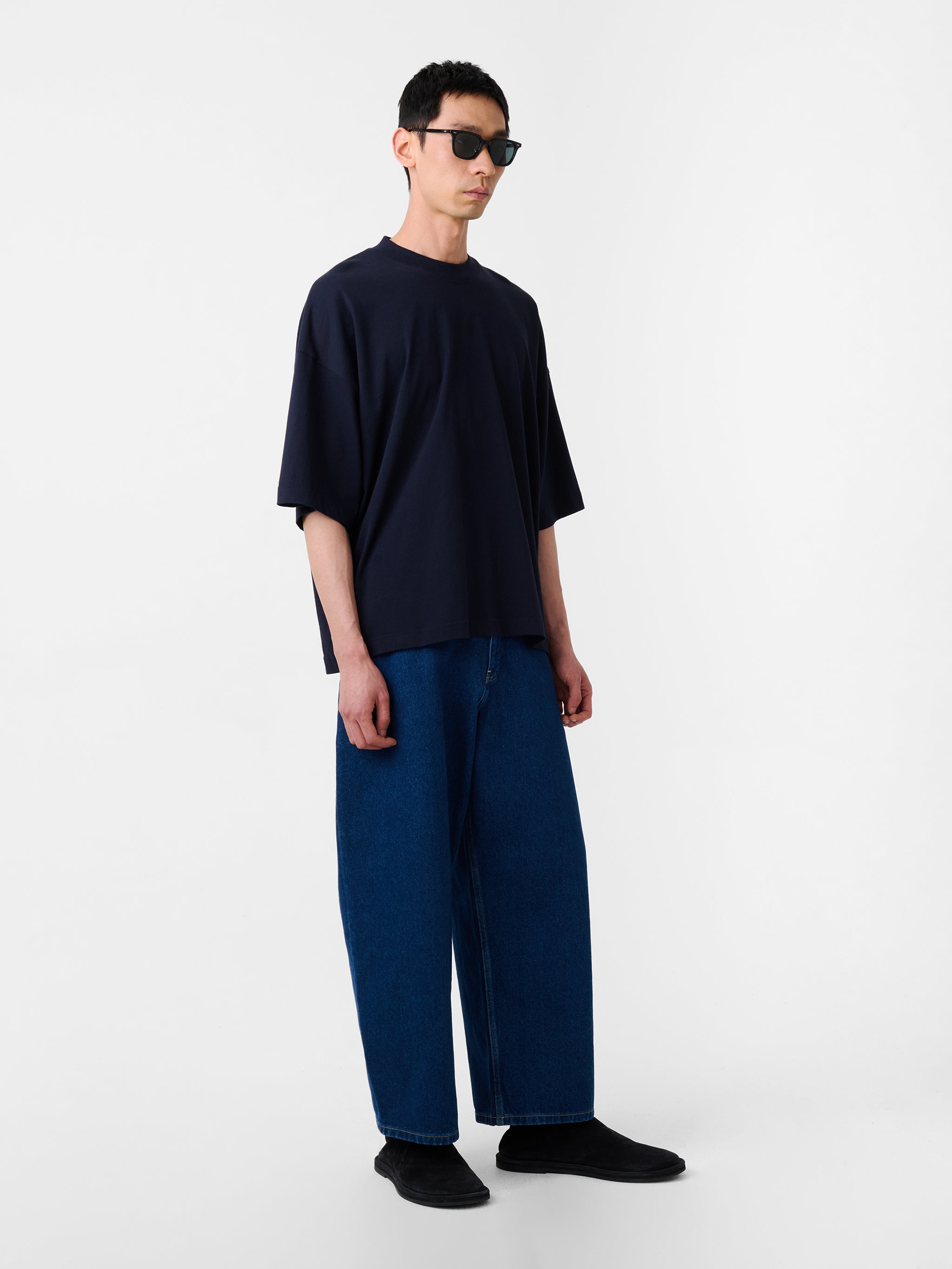 Studio Nicholson ルナ 膝丈 ショツ LUNASNW1544 INDIGO Luna Short in Indigo– Studio Nicholson