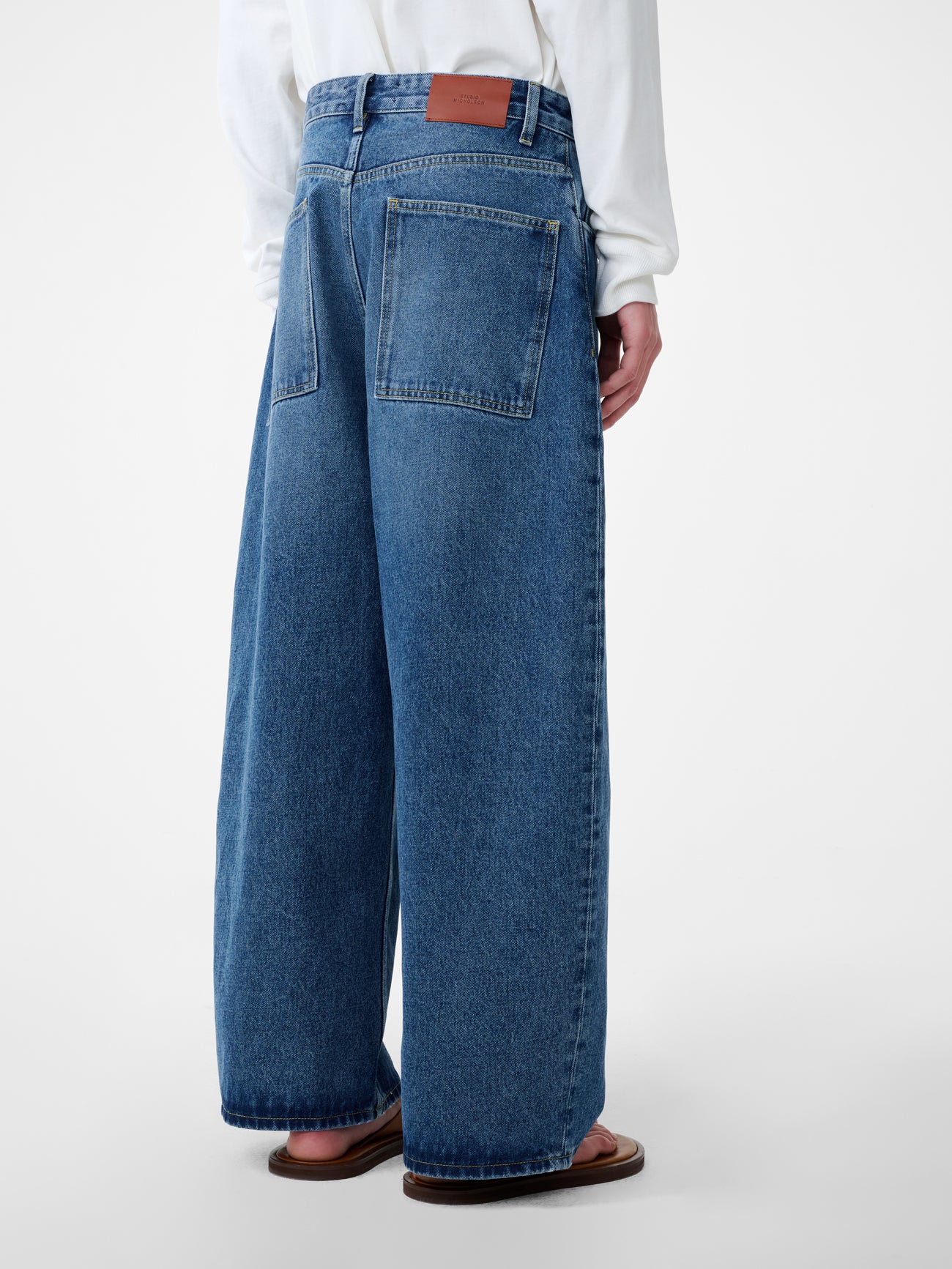 Paolo Denim Pant in Worn Wash Indigo - Studio Nicholson