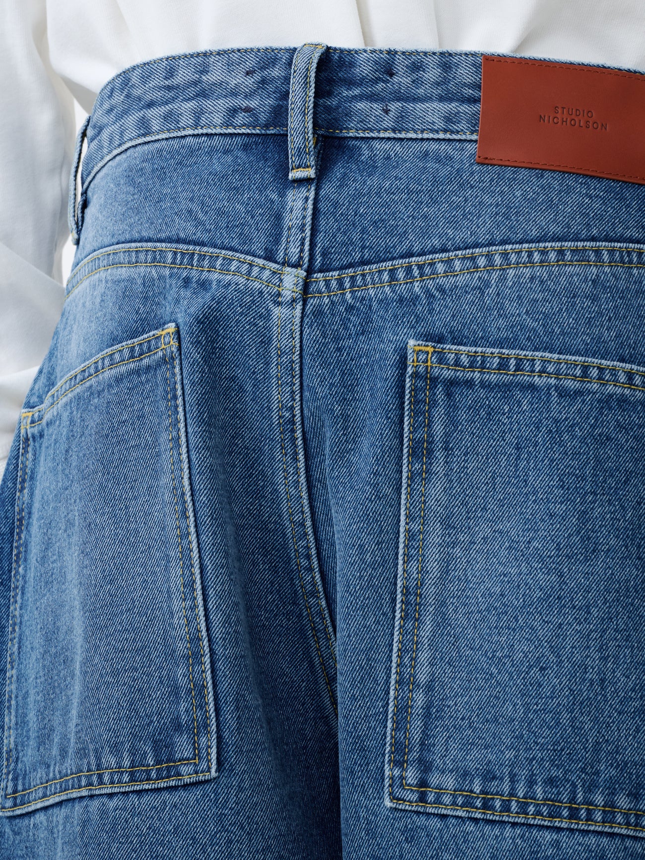 Paolo Denim Pant in Worn Wash Indigo - Studio Nicholson