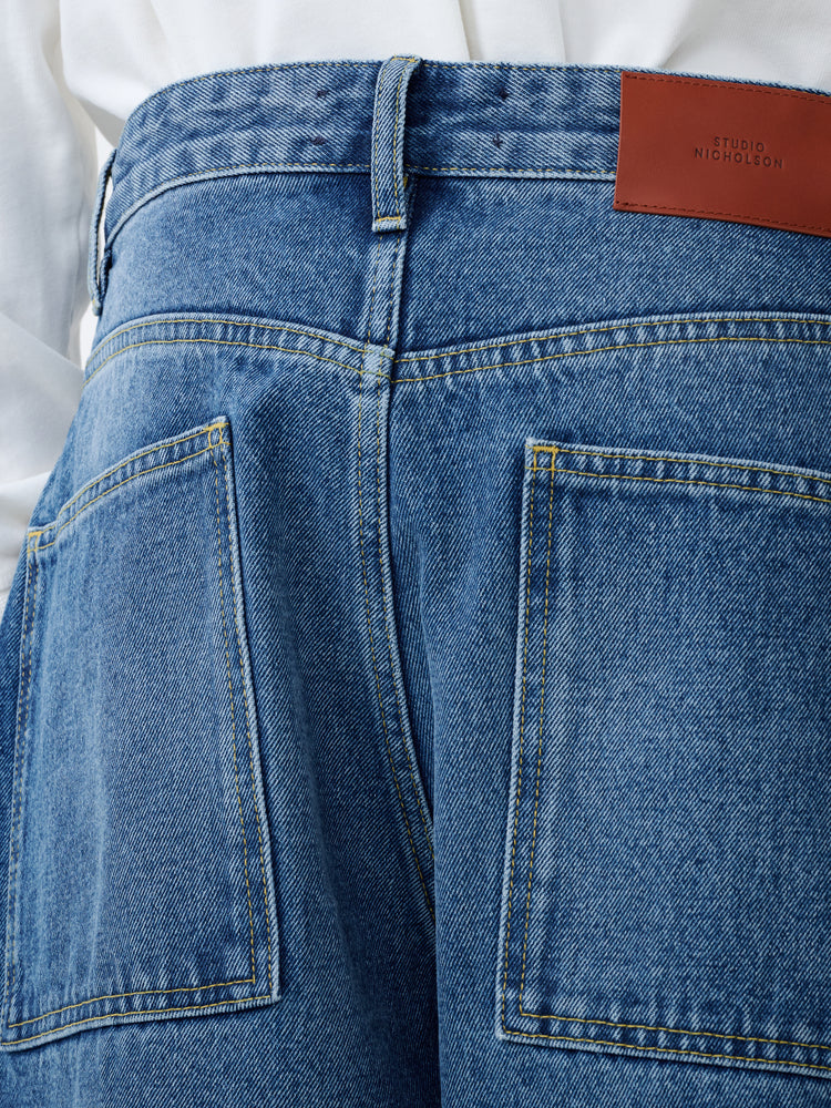 Paolo Denim Pant in Worn Wash Indigo - Studio Nicholson