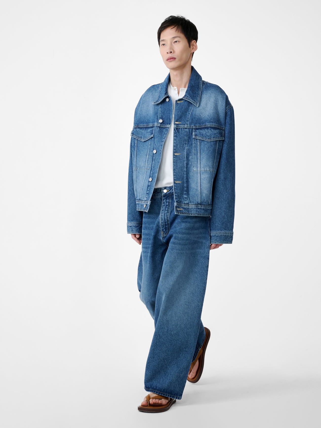 Paolo Denim Pant in Worn Wash Indigo - Studio Nicholson