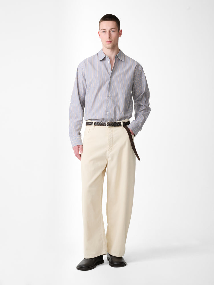 Paolo Corduroy Wide Leg Pant in Panna