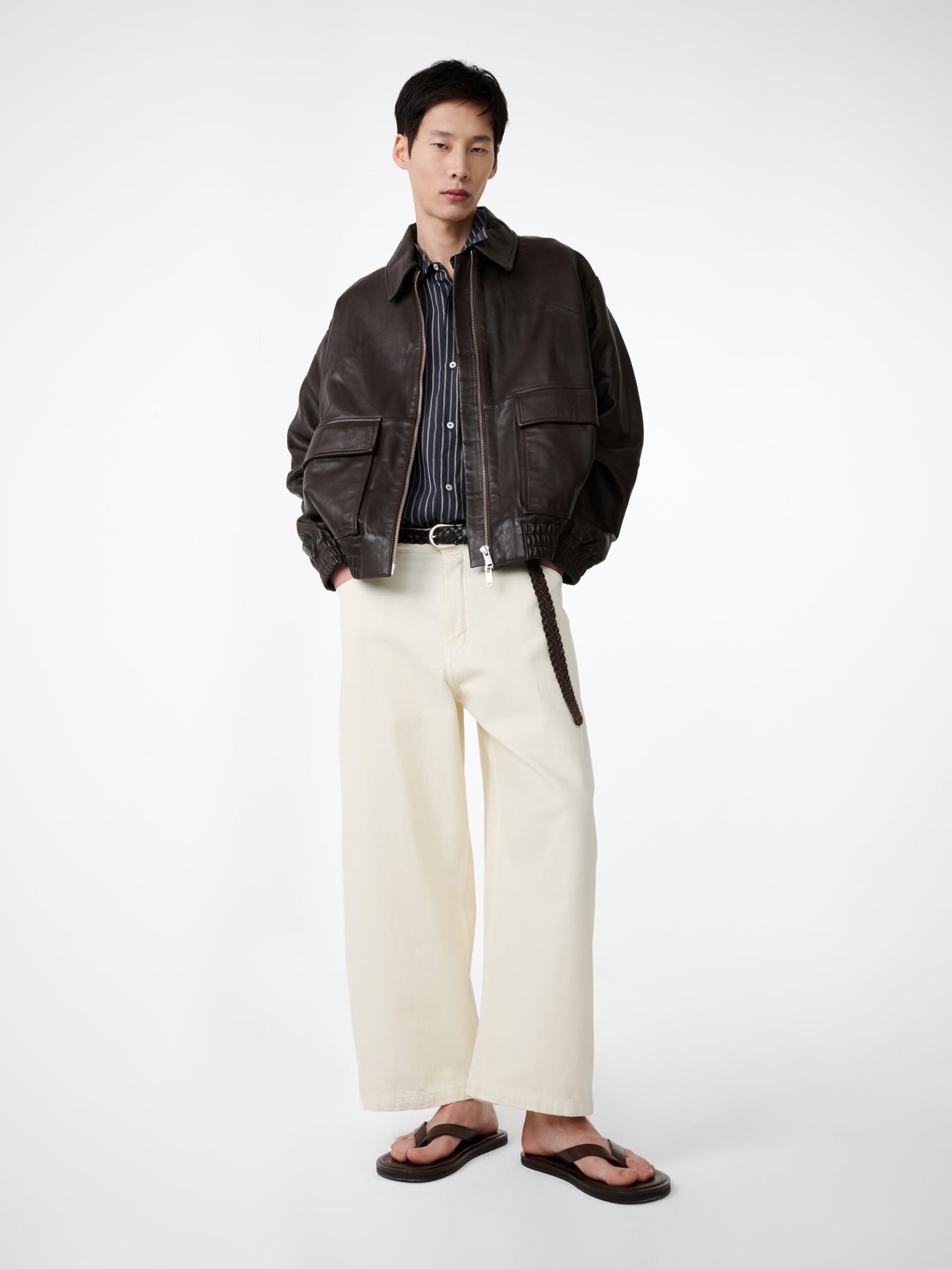 Paolo Denim Pant in Parchment - Studio Nicholson