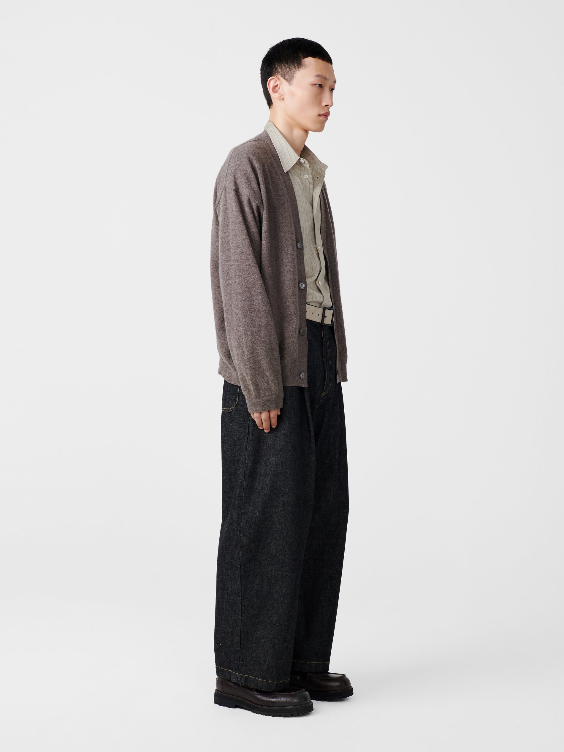 Parr Knit in Stone Melange - Studio Nicholson