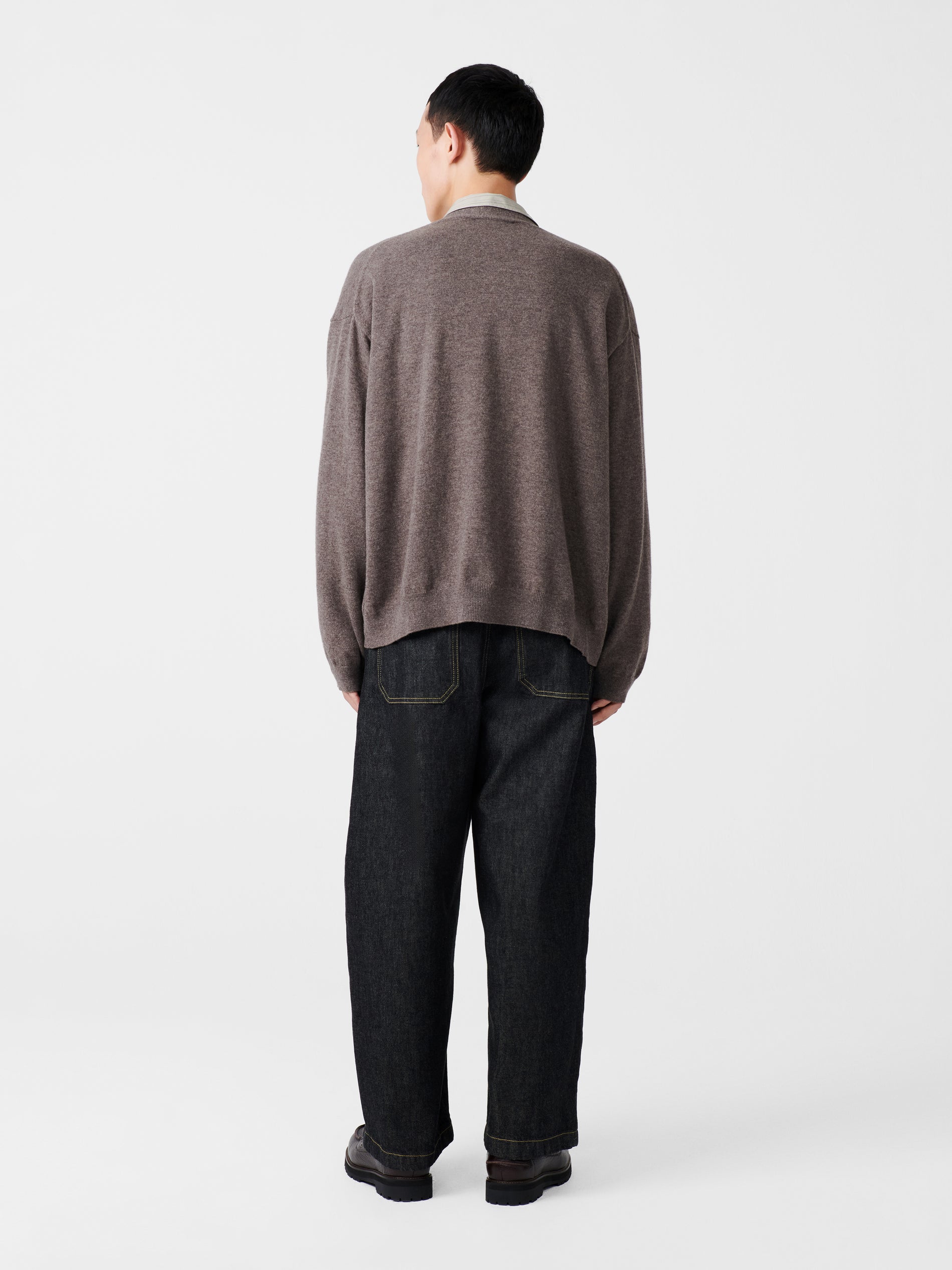 Parr Knit in Stone Melange - Studio Nicholson