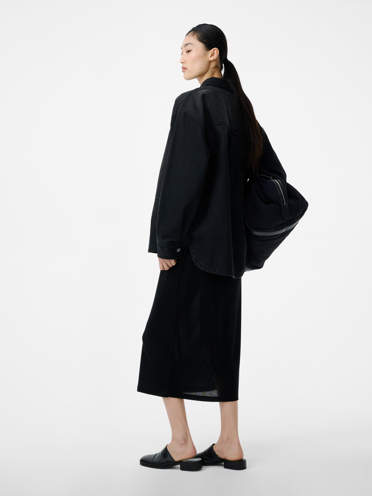 Paso Denim Shirt in Faded Black Wash - Studio Nicholson
