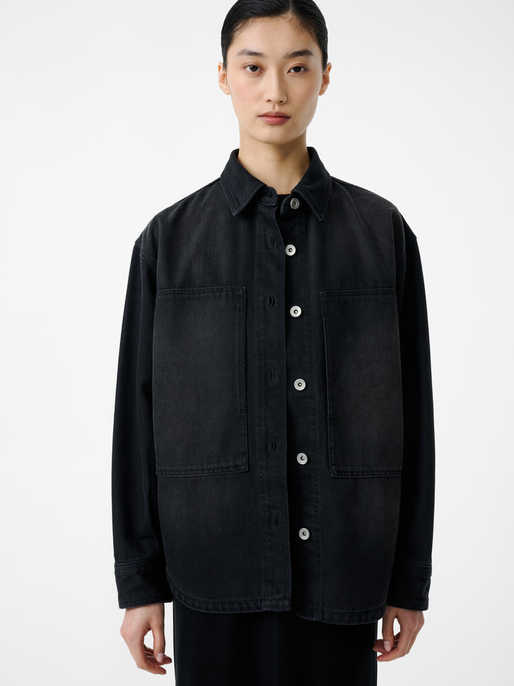 Paso Denim Shirt in Faded Black Wash - Studio Nicholson