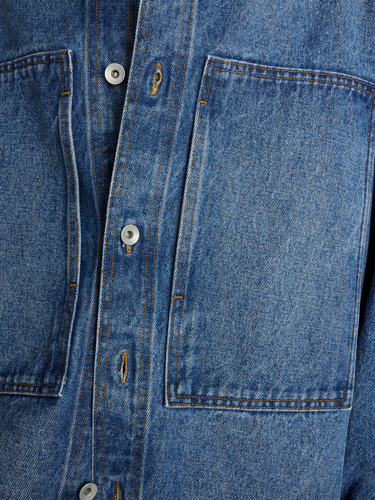 Paso Denim Shirt in Worn Wash Indigo