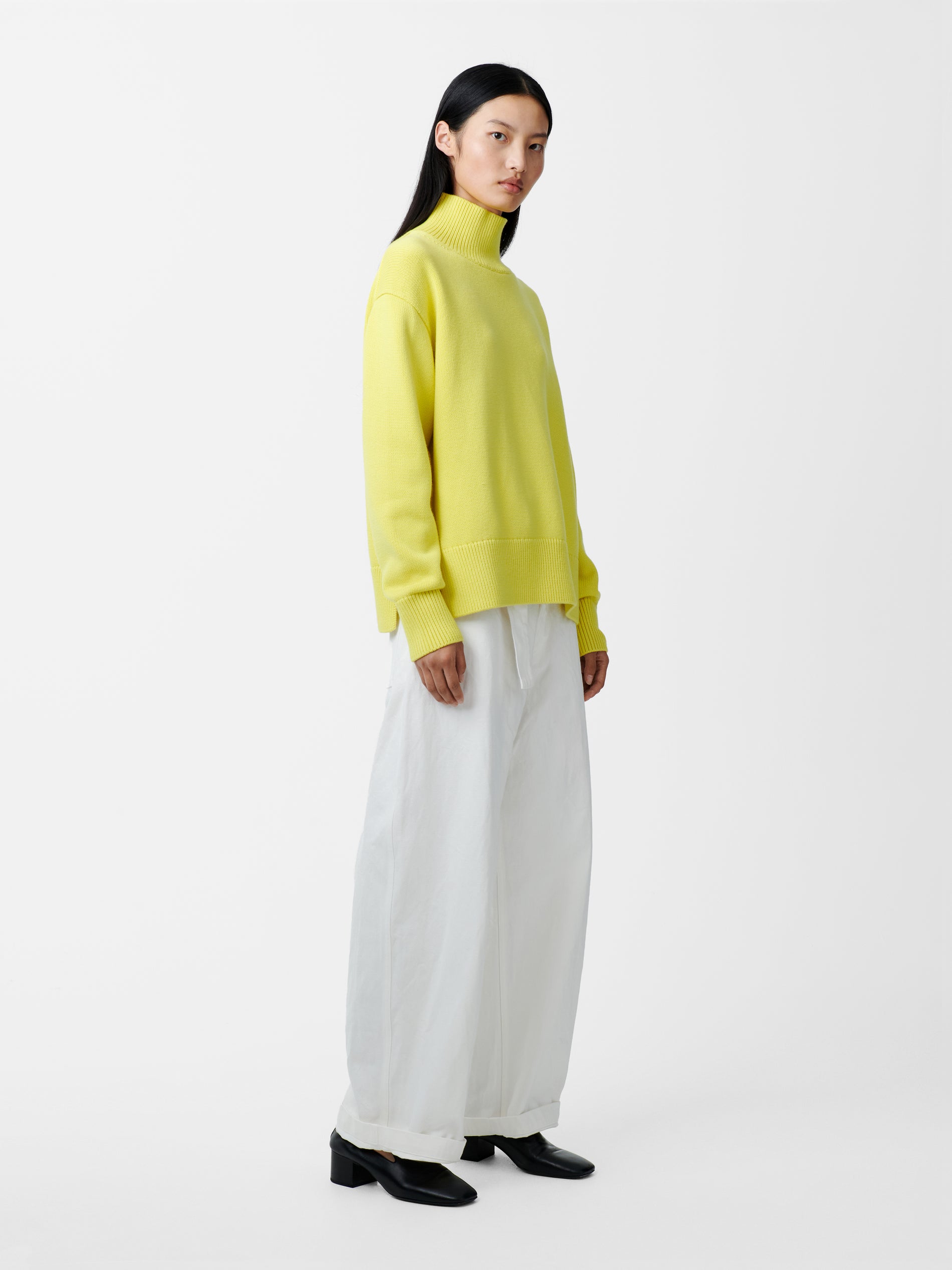 Patria Knit in Acid Yellow - Studio Nicholson