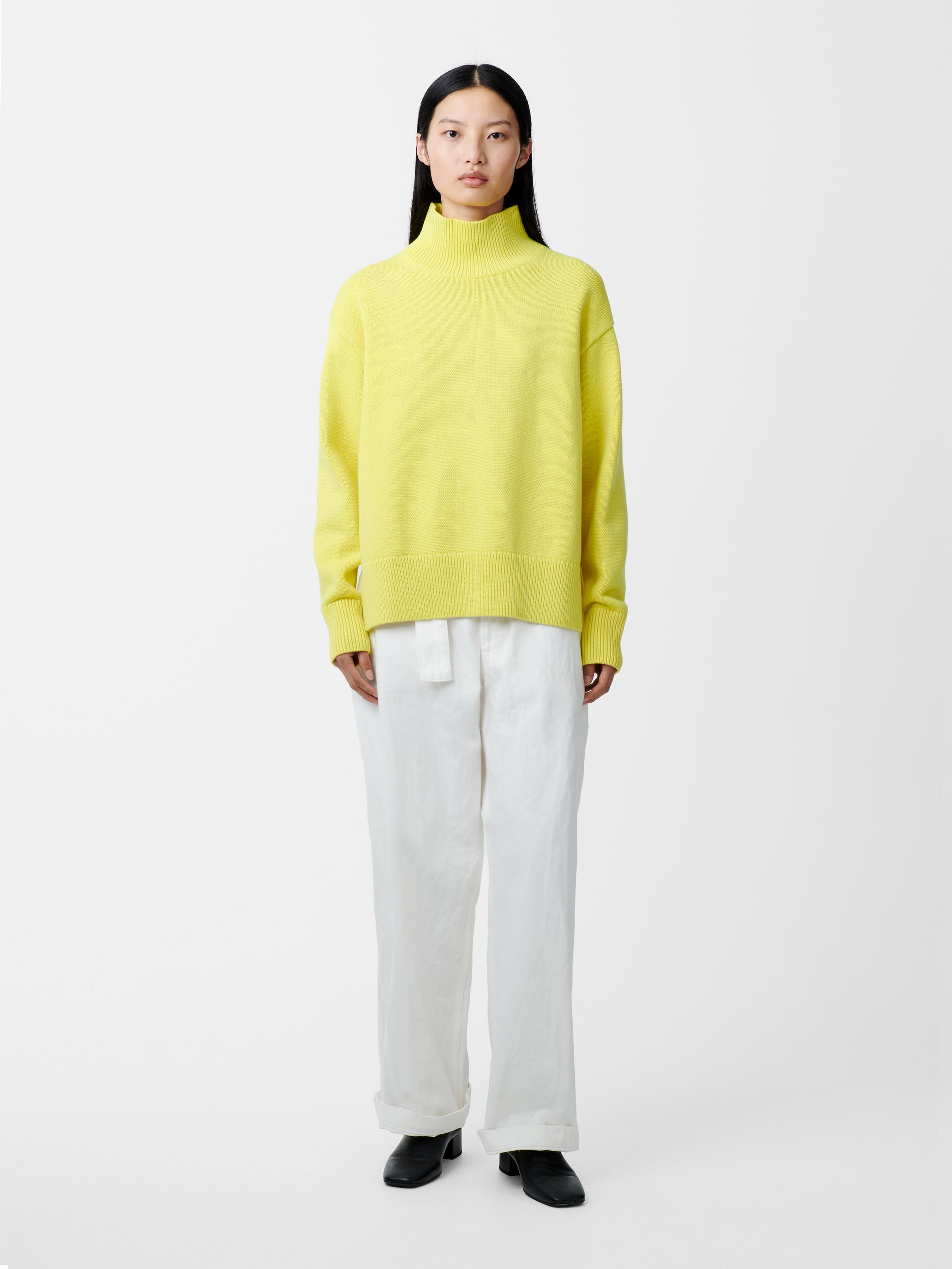 Patria Knit in Acid Yellow - Studio Nicholson