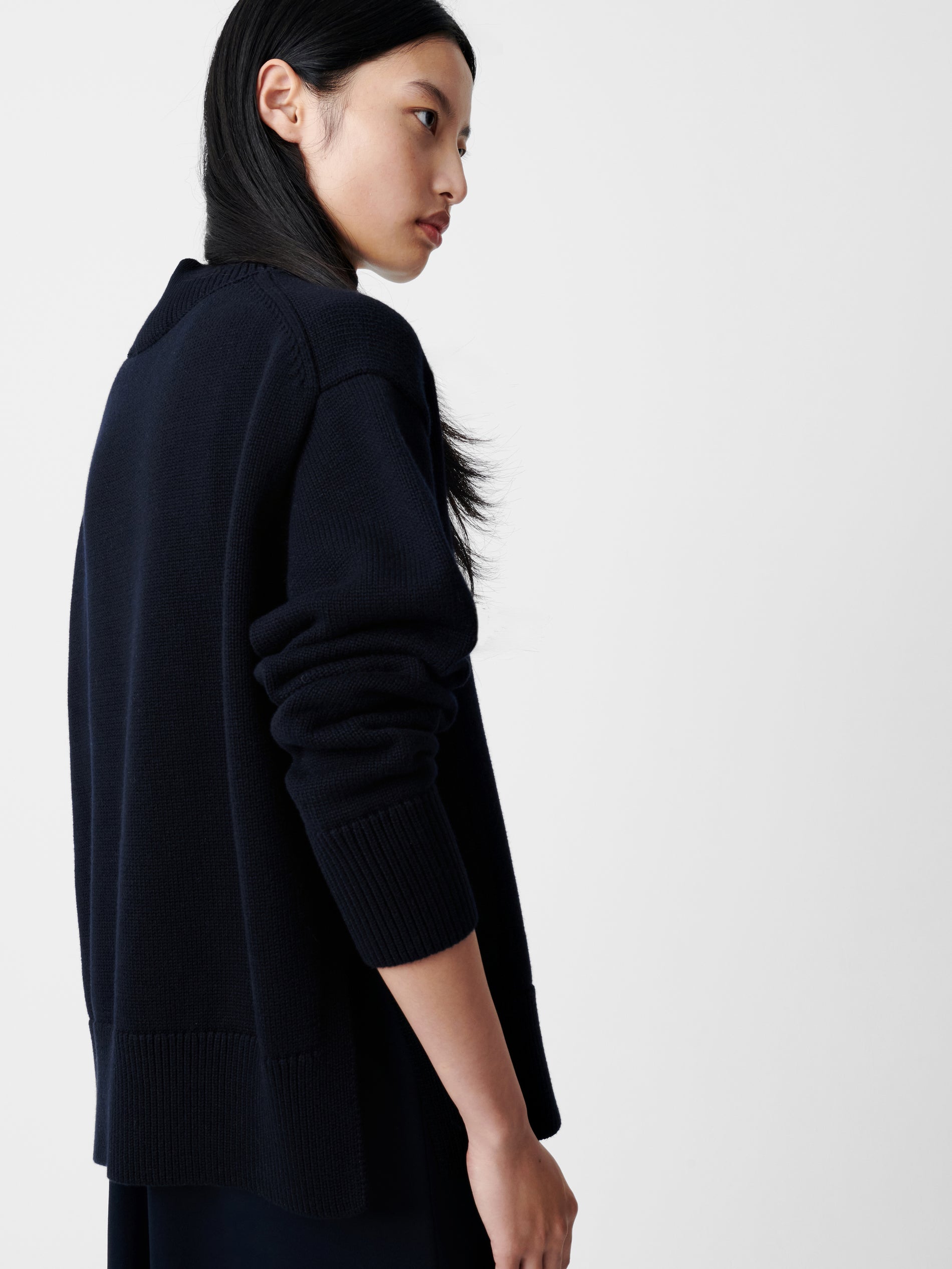 Patria Knit in Dark Navy - Studio Nicholson