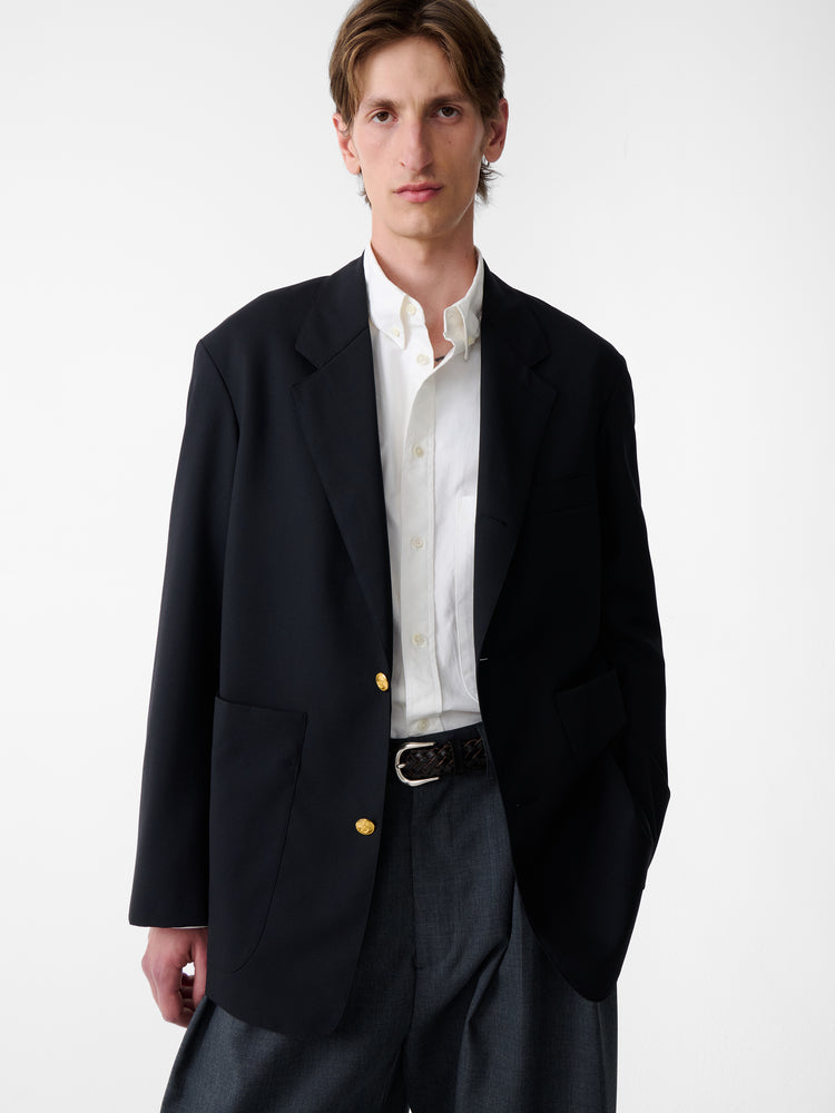 SN X BEAMS PLUS Paul Tropical Wool Jacket in Darkest Navy
