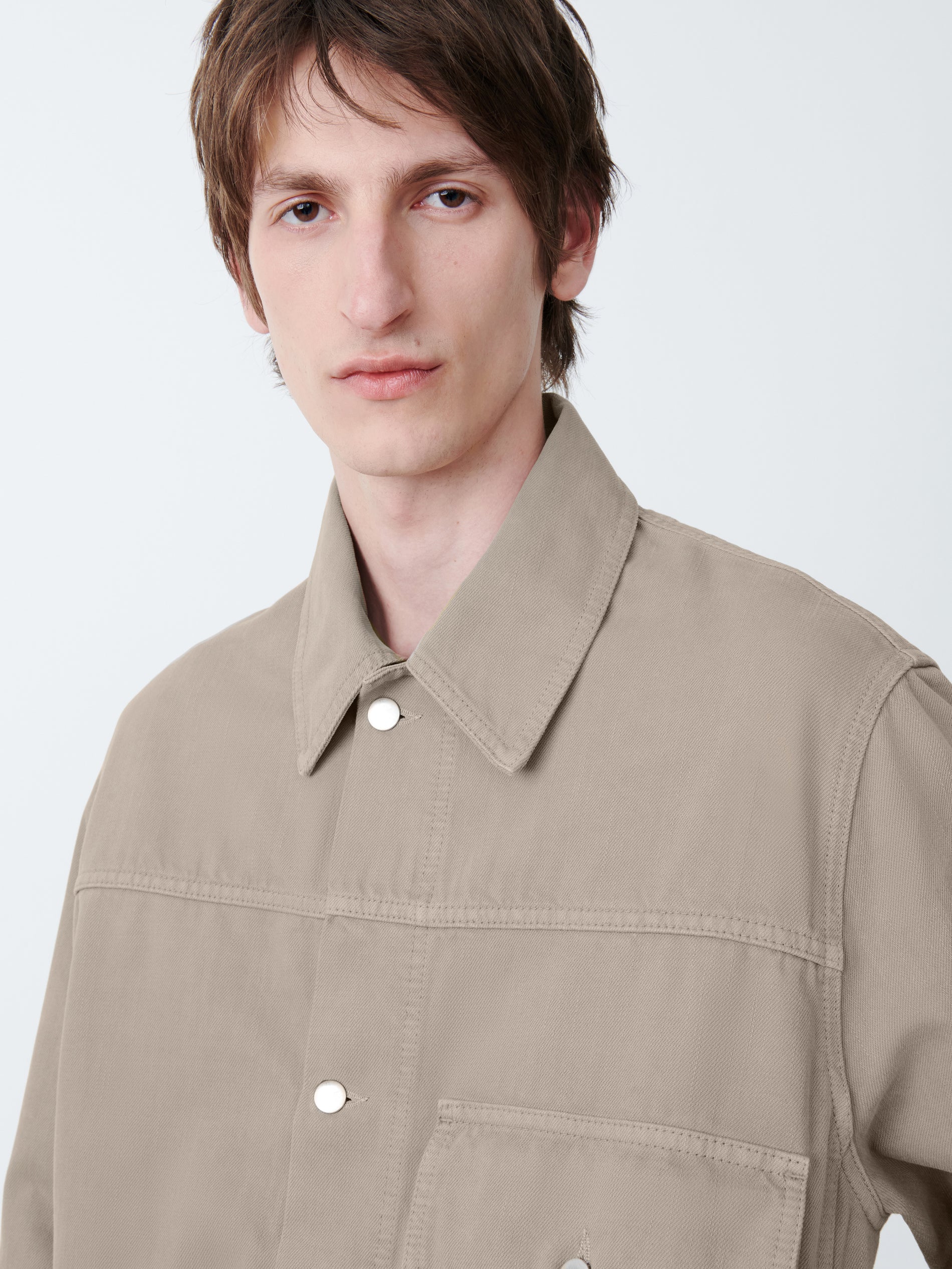 Petar Denim Jacket in Fawn - Studio Nicholson