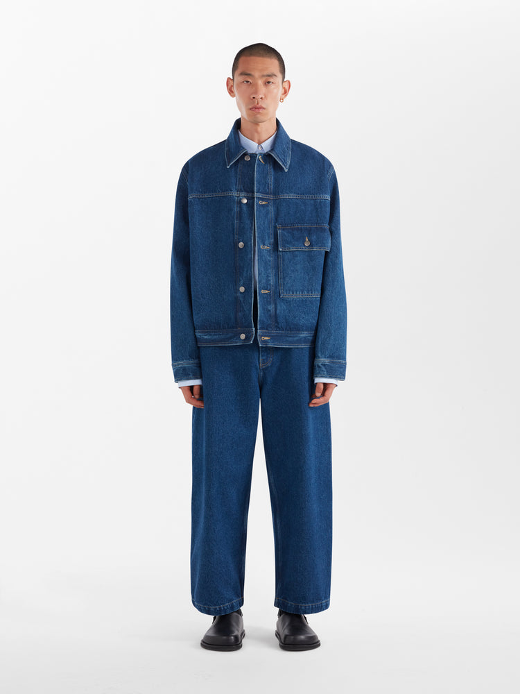 Petar Denim Jacket in Indigo Wash