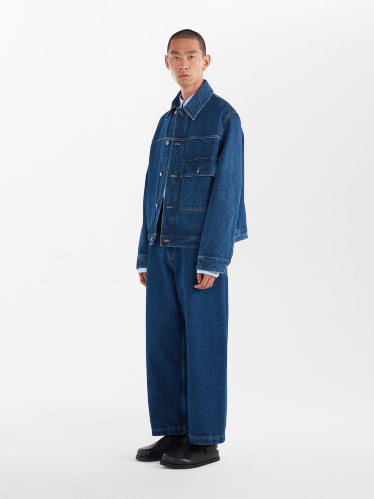 Petar Denim Jacket in Indigo Wash