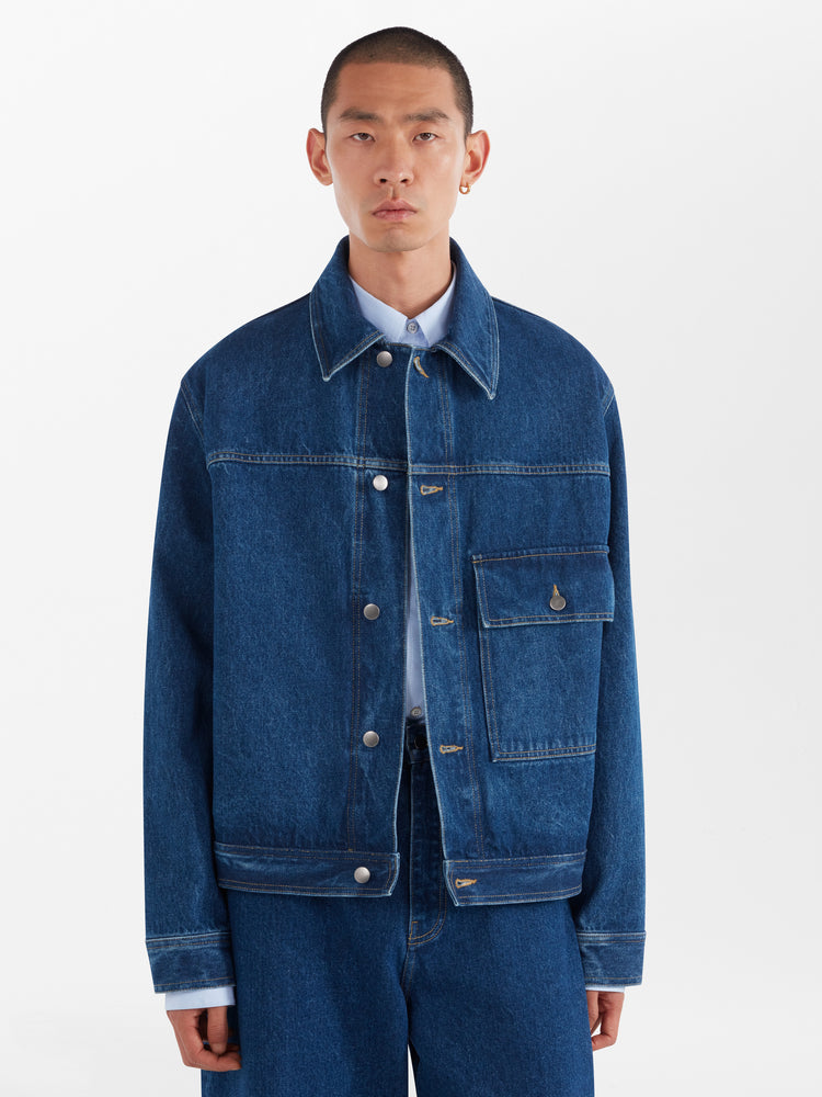 Petar Denim Jacket in Indigo Wash
