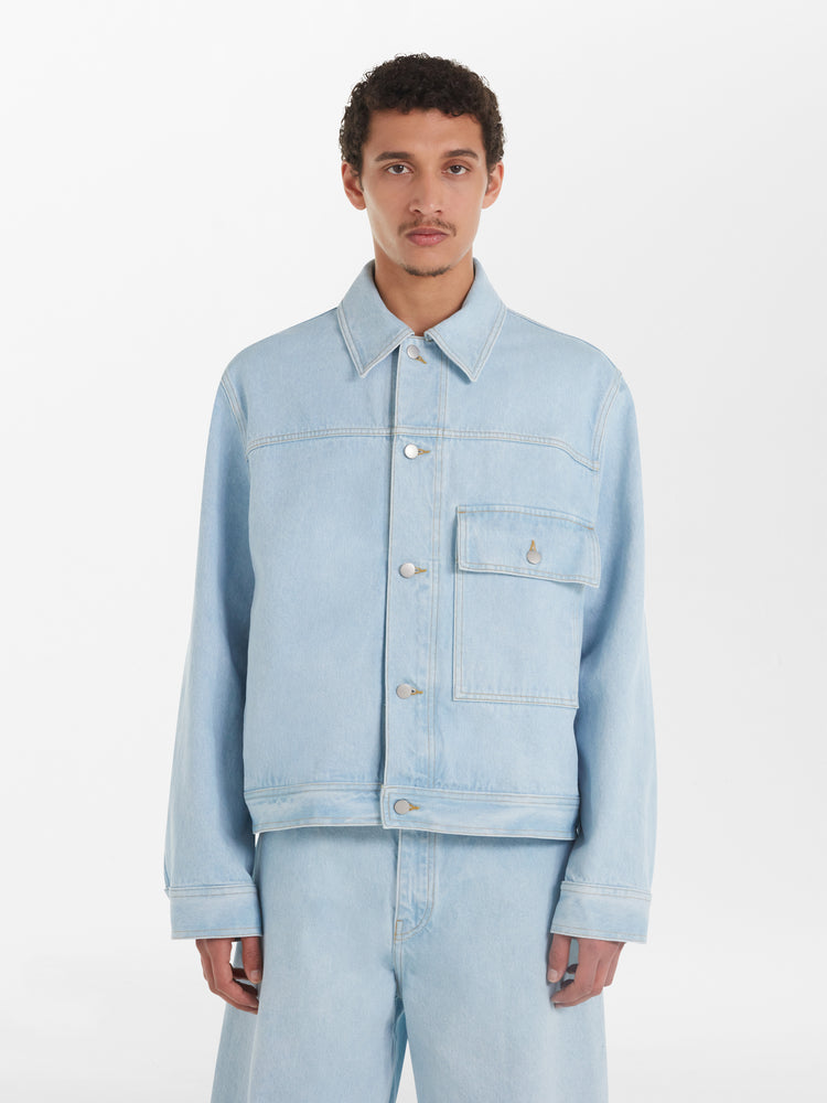 Petar Denim Jacket in Bleach Wash