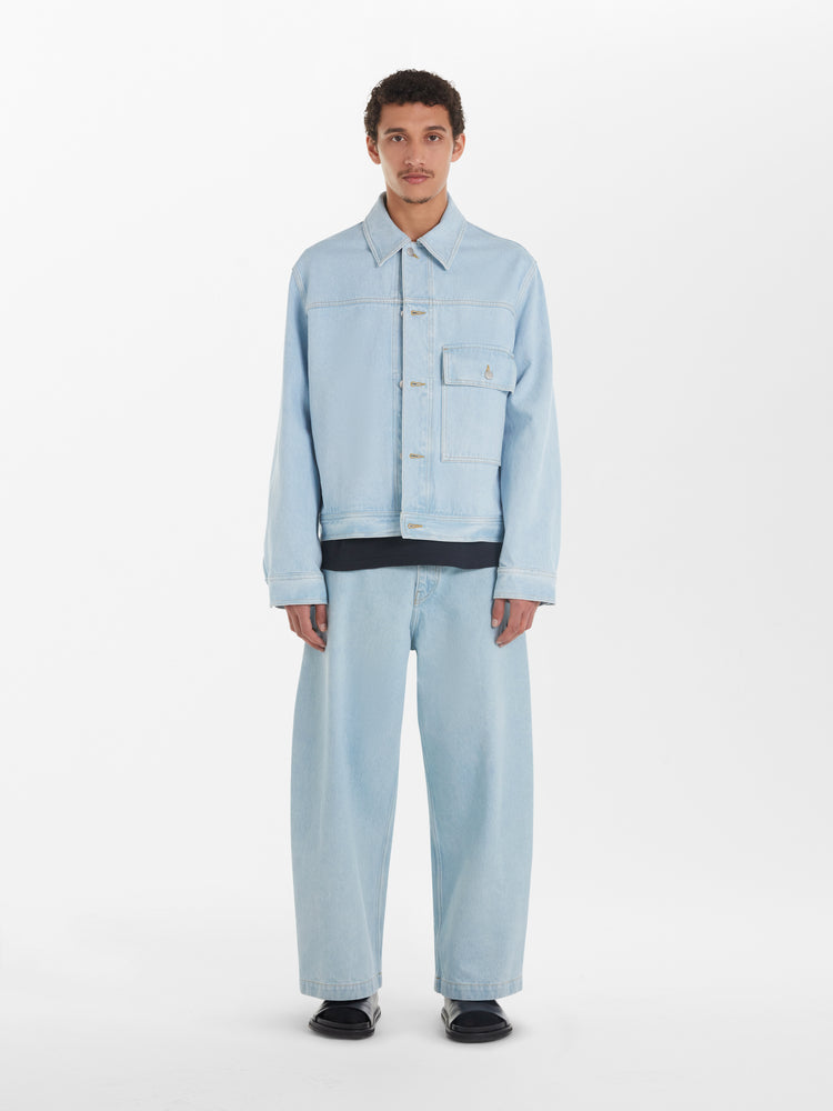 Petar Denim Jacket in Bleach Wash