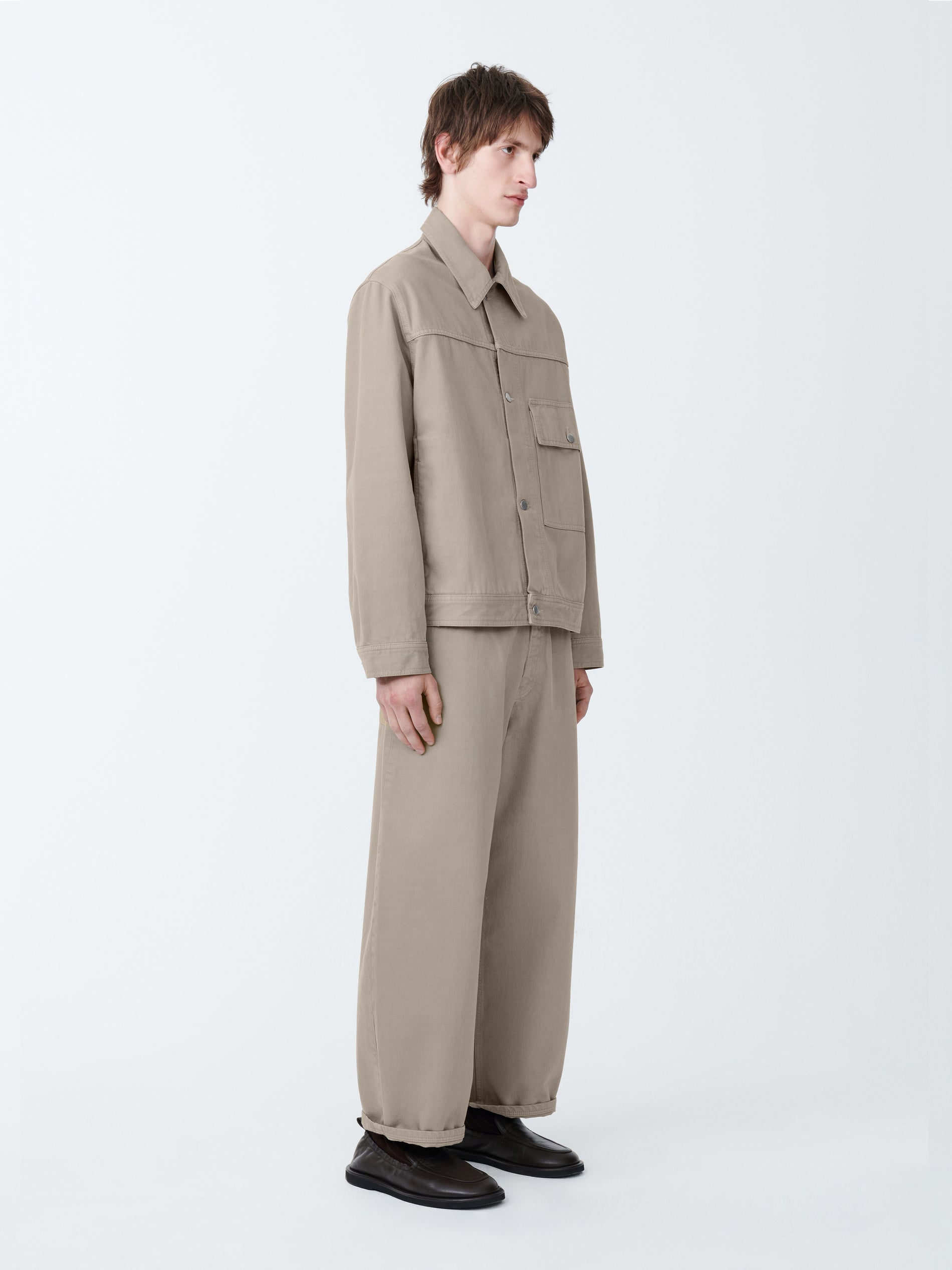 Petar Denim Jacket in Fawn - Studio Nicholson