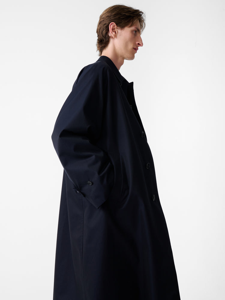 SN X BEAMS Plus Peter Coat in Darkest Navy