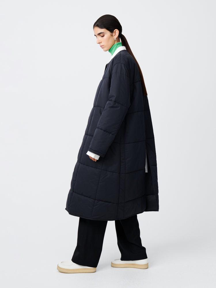 Pieper Padded Coat in Dark Navy