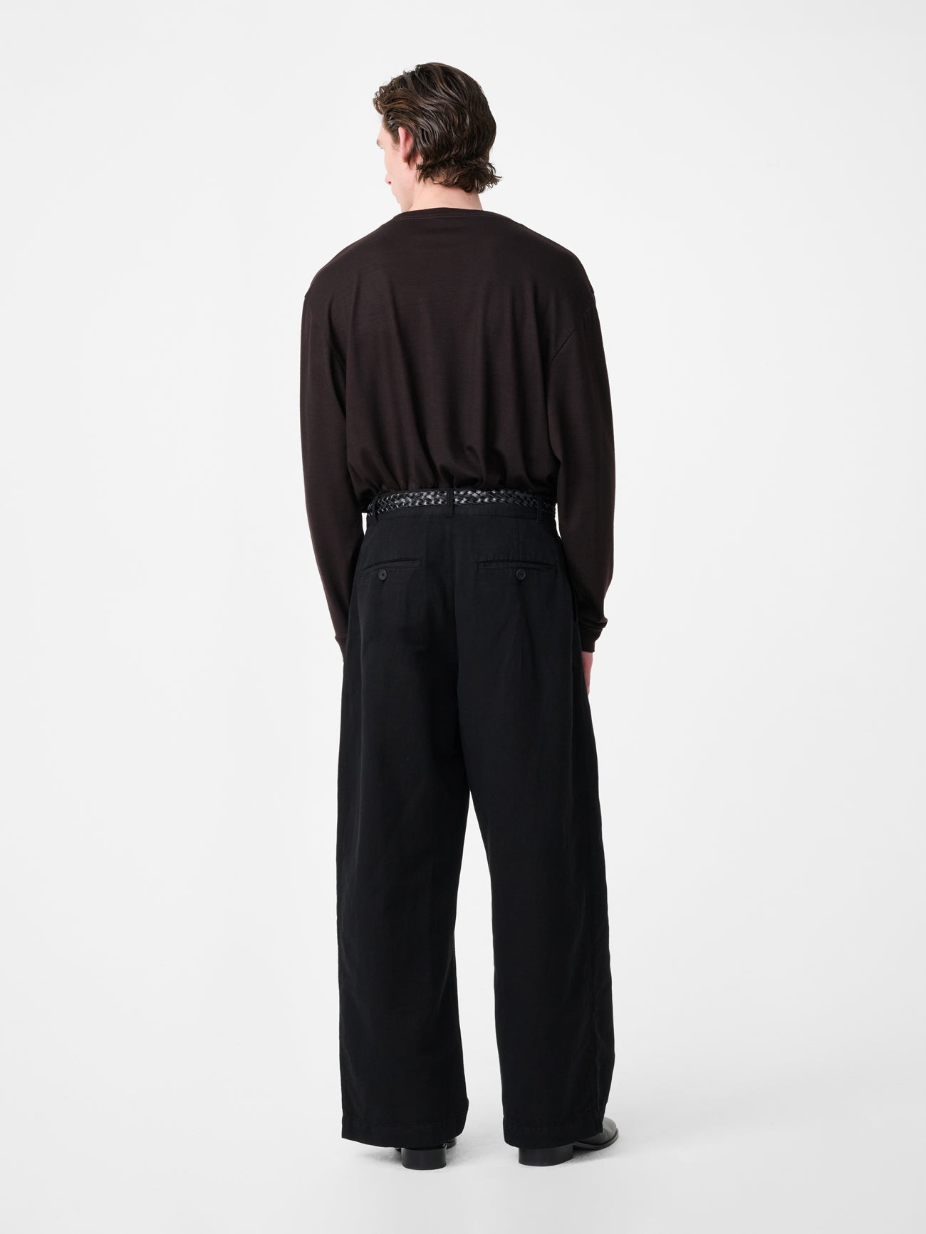 Pinhas Long Sleeve Jersey in Black Grape