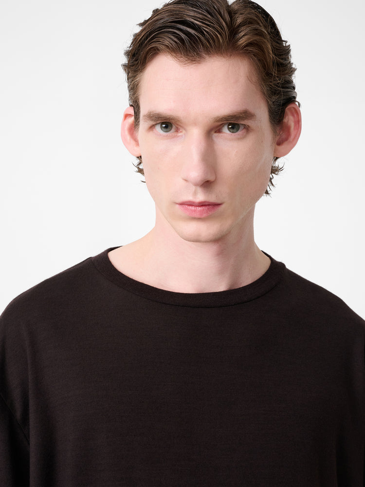 Pinhas Long Sleeve Jersey in Black Grape