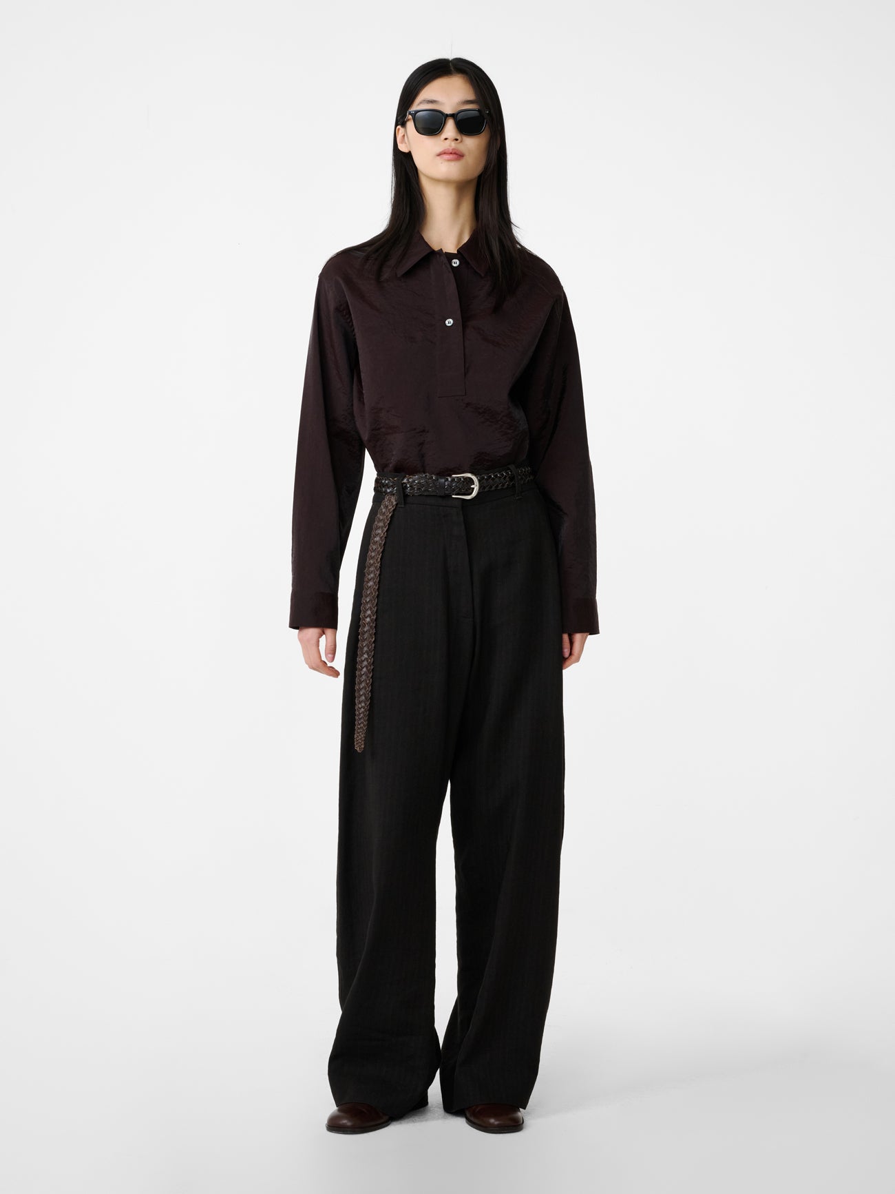 Pinole Shirt in Cocoa - Studio Nicholson