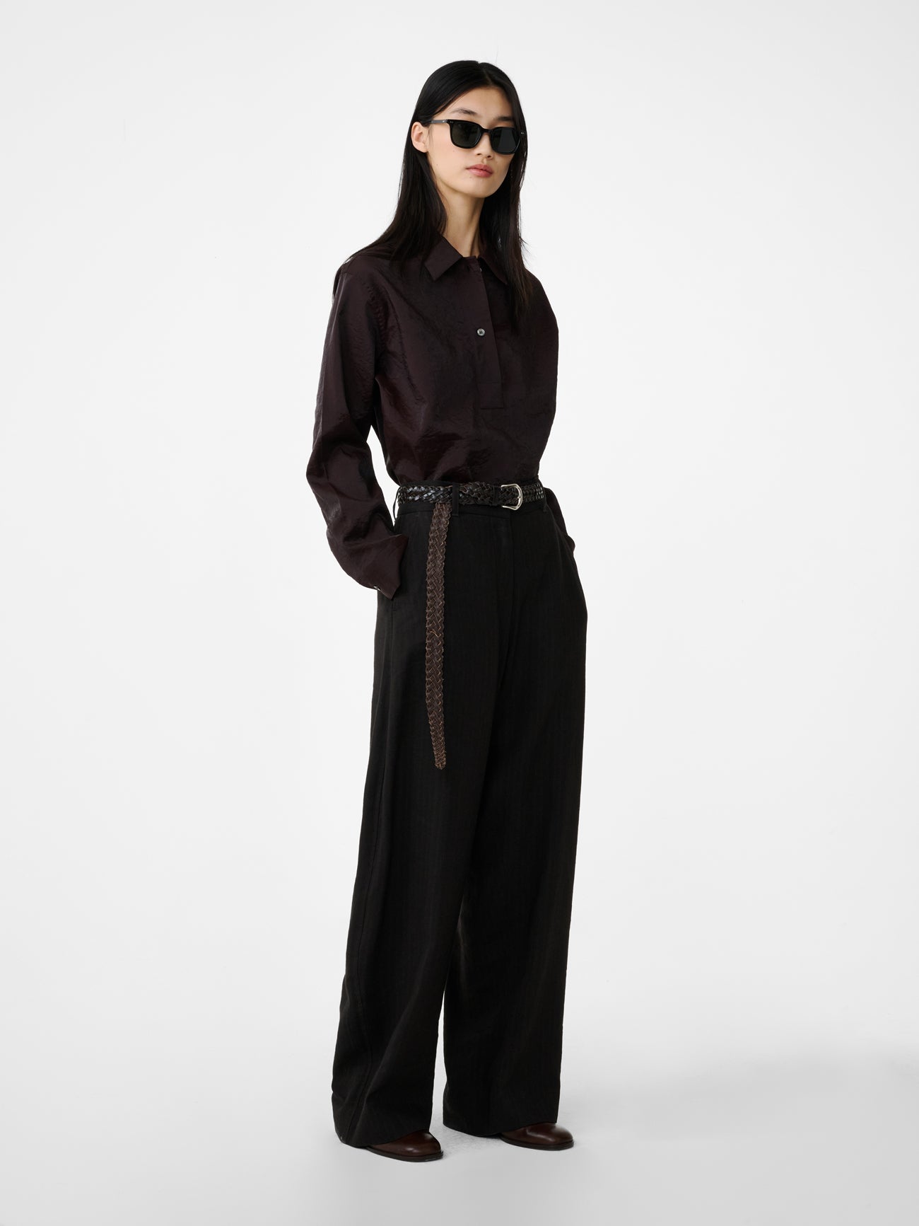 Pinole Shirt in Cocoa - Studio Nicholson