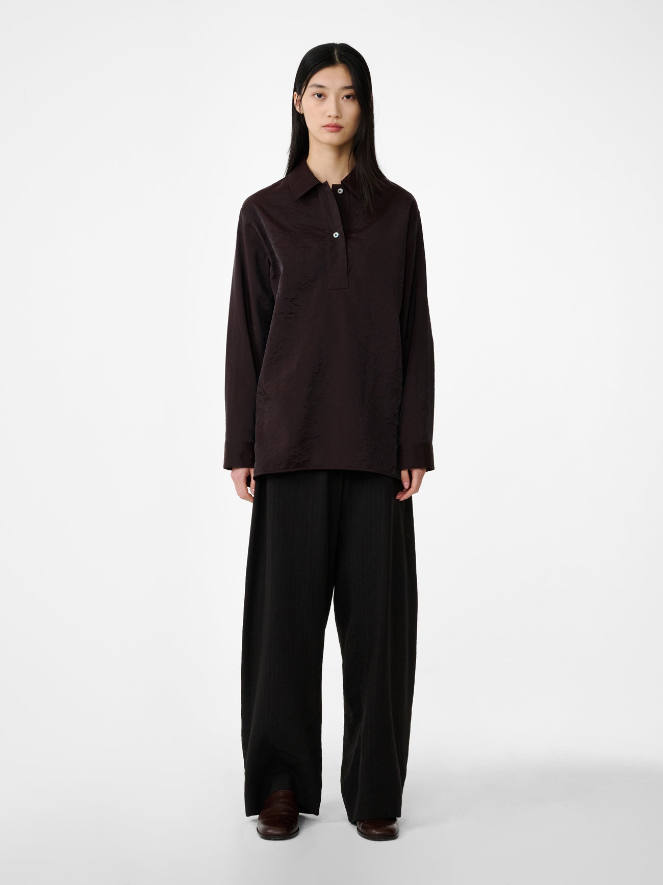 Pinole Shirt in Cocoa - Studio Nicholson