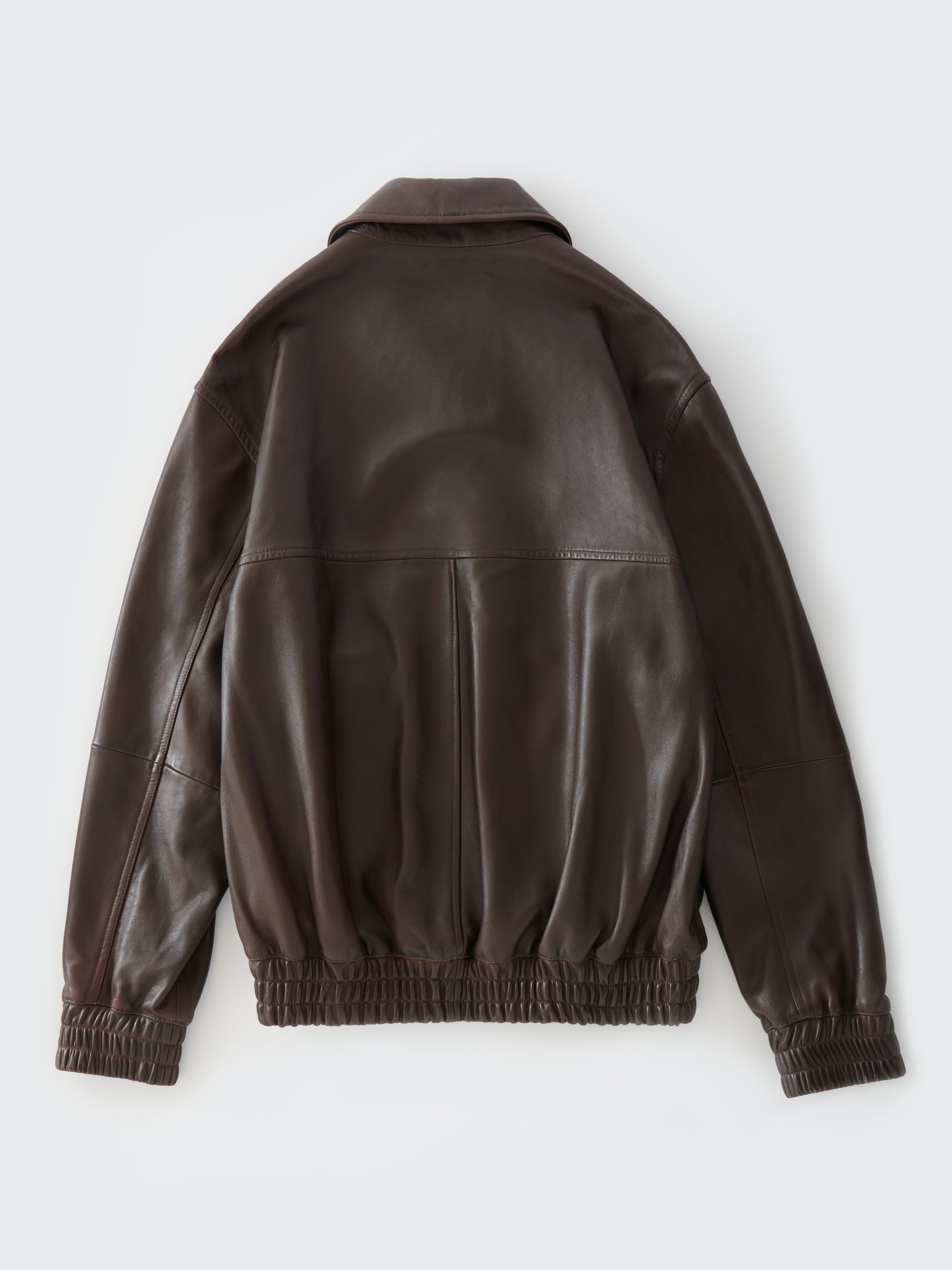 Piston Leather Jacket in Brown - Studio Nicholson