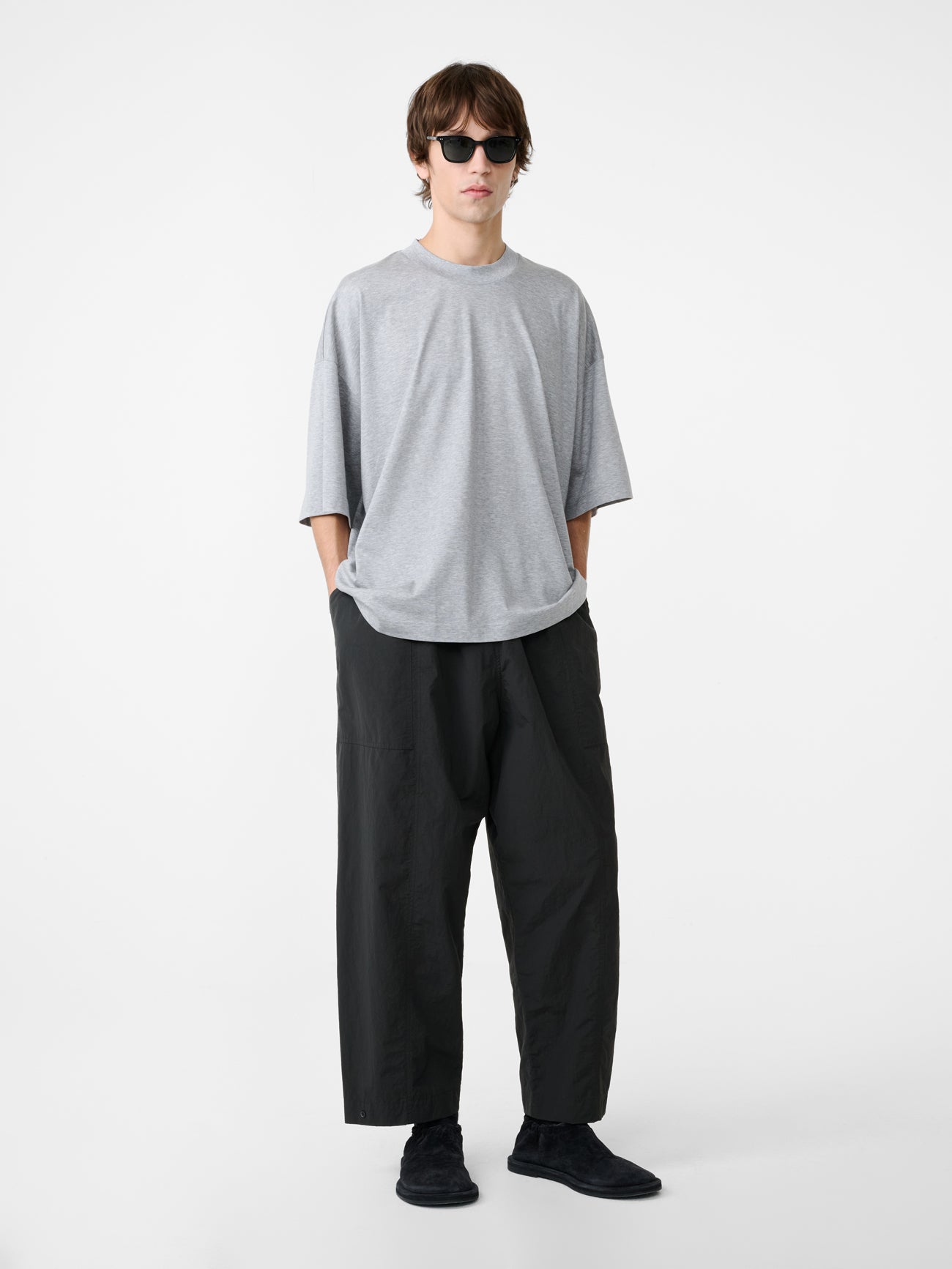 Piu T-Shirt in Grey Marl - Studio Nicholson